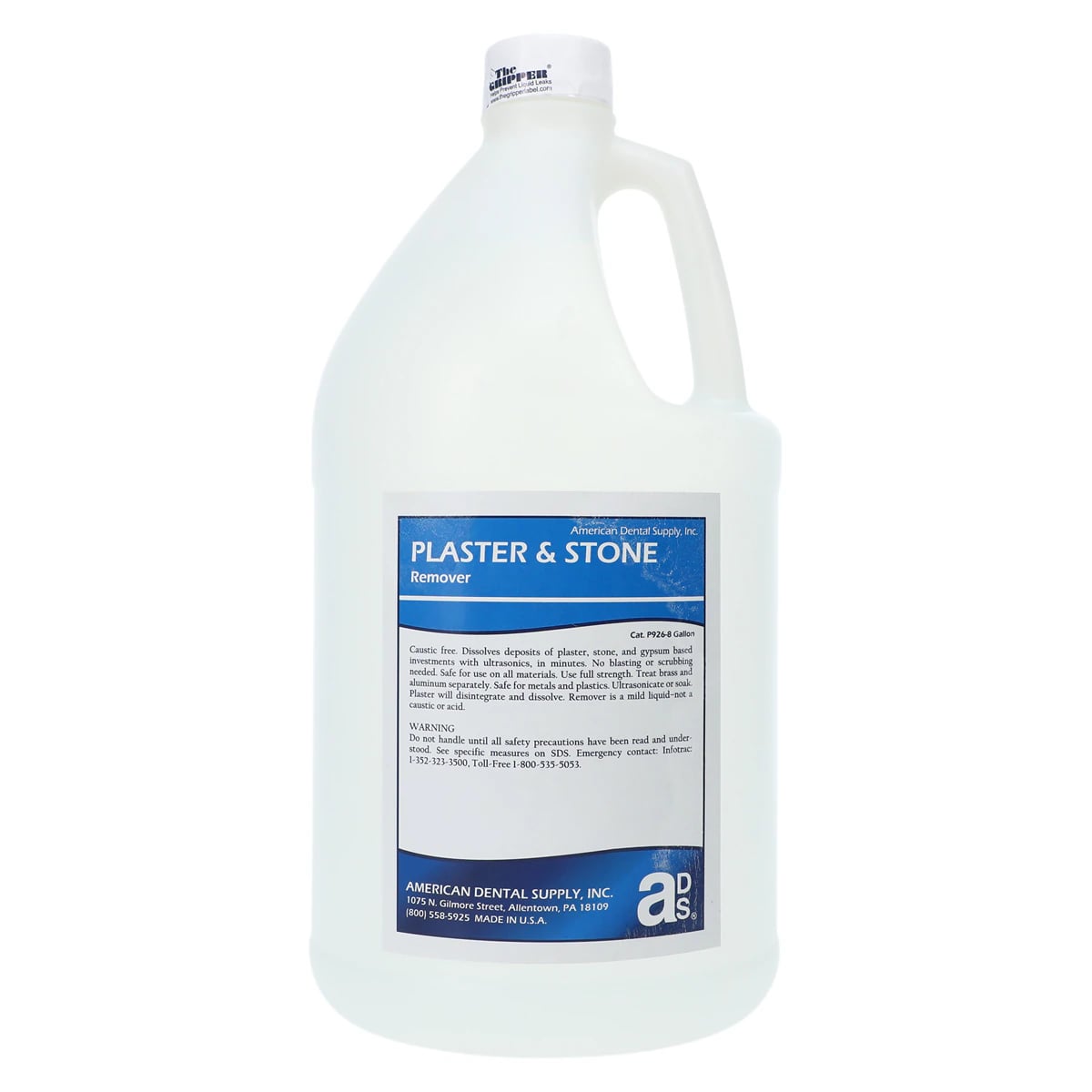 Plaster and Stone Remover Liquid, 1 Gallon, Ready-to-Use Ultrasonic Cleaning Solution