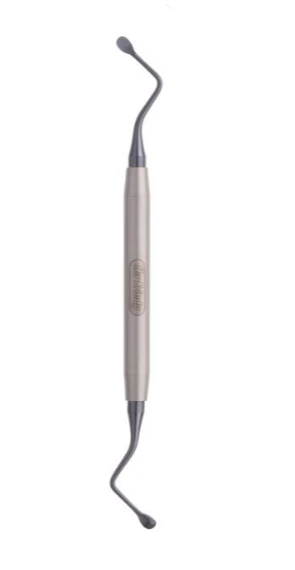 Black Line Surgical Curette Lucas, Size 88, Double End, Smooth Handle, CL88X
