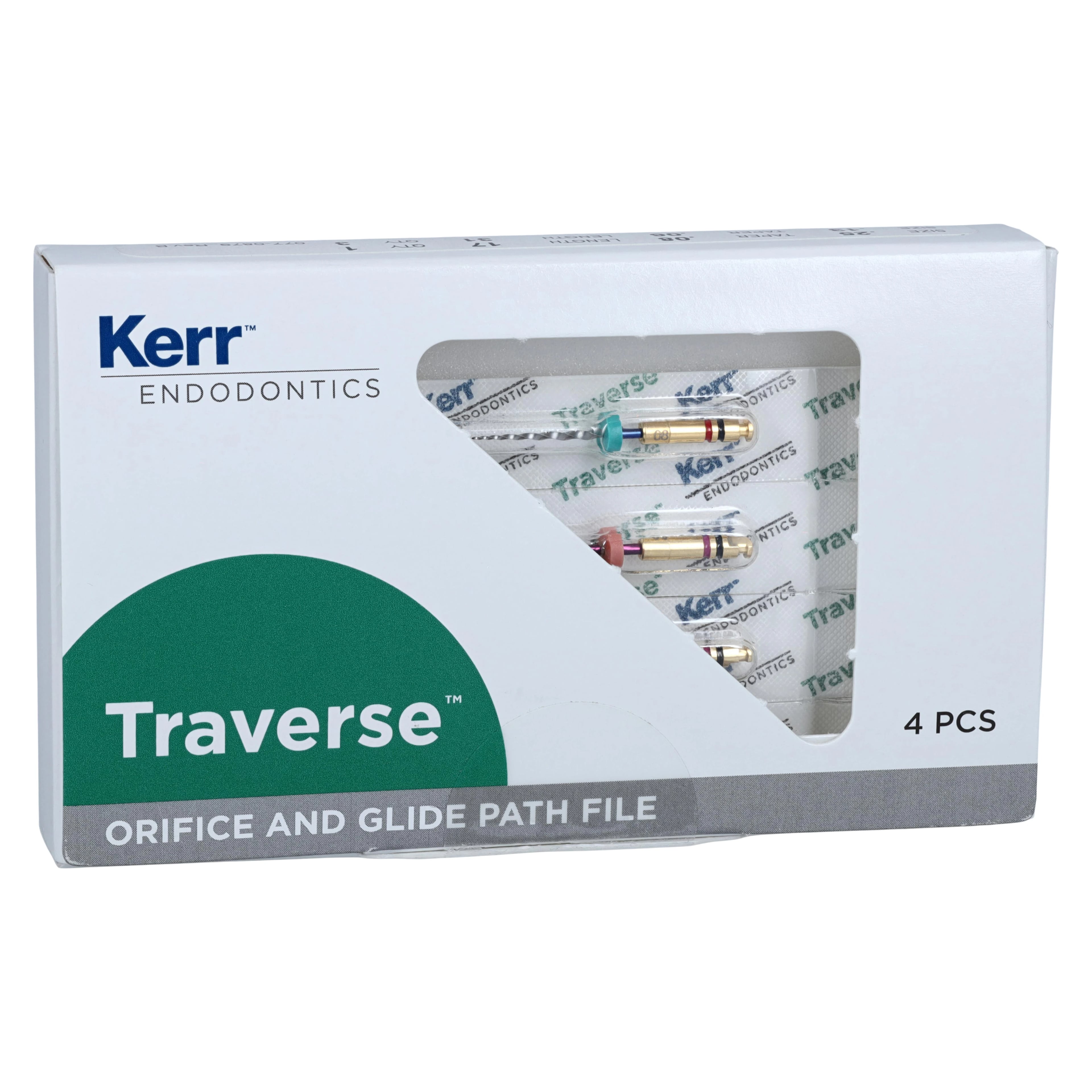 Traverse Rotary Orifice Opener and Glide Path Files, Taper .06, Tip Size .13, 31mm, 4/Pkg, 818-2143