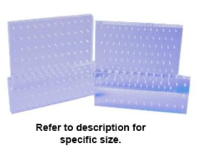 Palmero Plexiglass Bur Block, 36-Hole, Friction Grip (FG), Clear, 5" x 2" x 1/2", 1/Pk, 1516BFG