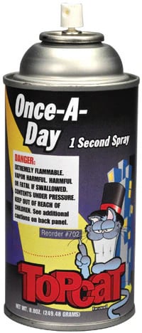 Once-A-Day One Second Spray Handpiece Lubricant/Cleaner, 8.8 oz Aerosol Can with Extension Tube, 702