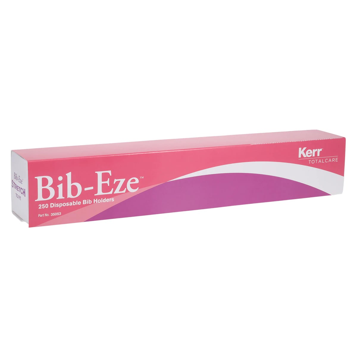 Bib-Eze Disposable Bib Holders, Adhesive Ends, White, 250/Box, 35053