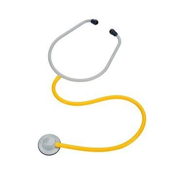 3M Single-Patient Stethoscope, Adult, Yellow Tube, Bulk, 100/Case, SPS-YA1100
