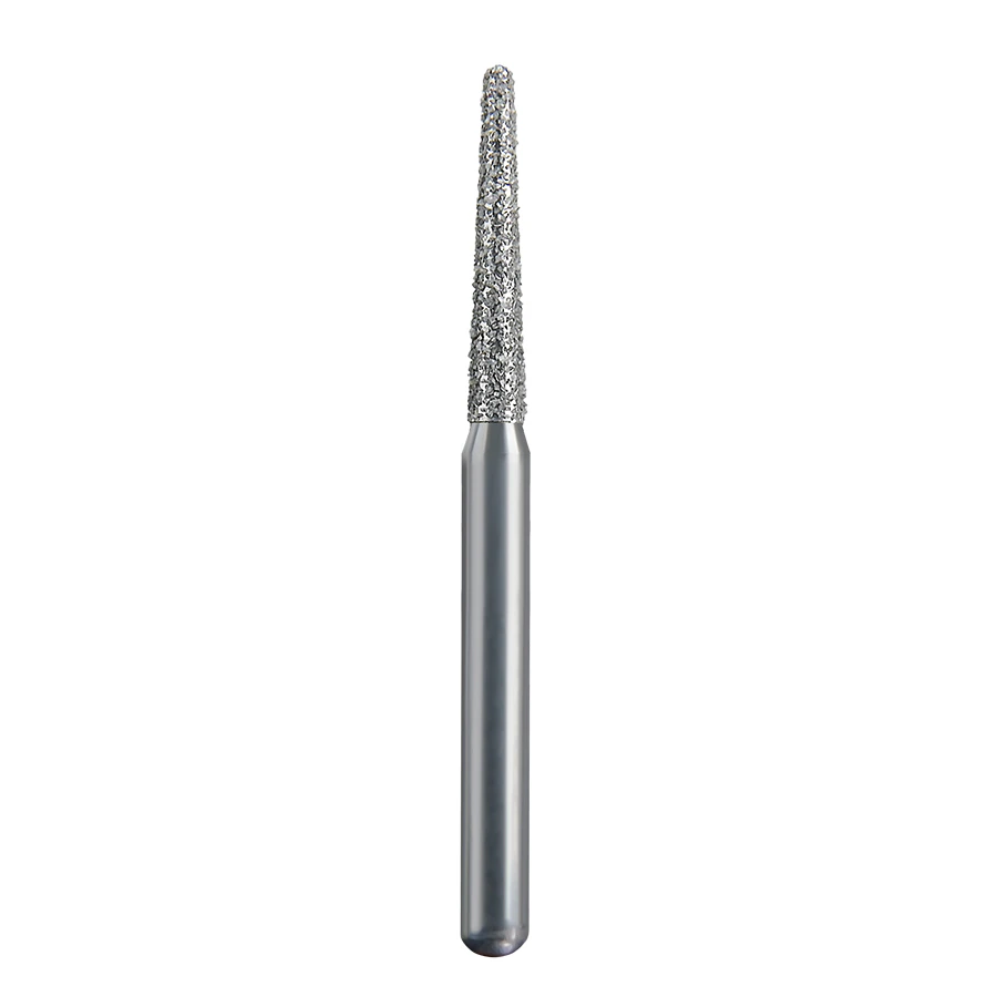 Spring Health Products #771.8 Coarse Round End Taper Diamond Bur, Friction Grip, 1.4mm Diameter, 25/Pack, 856-014