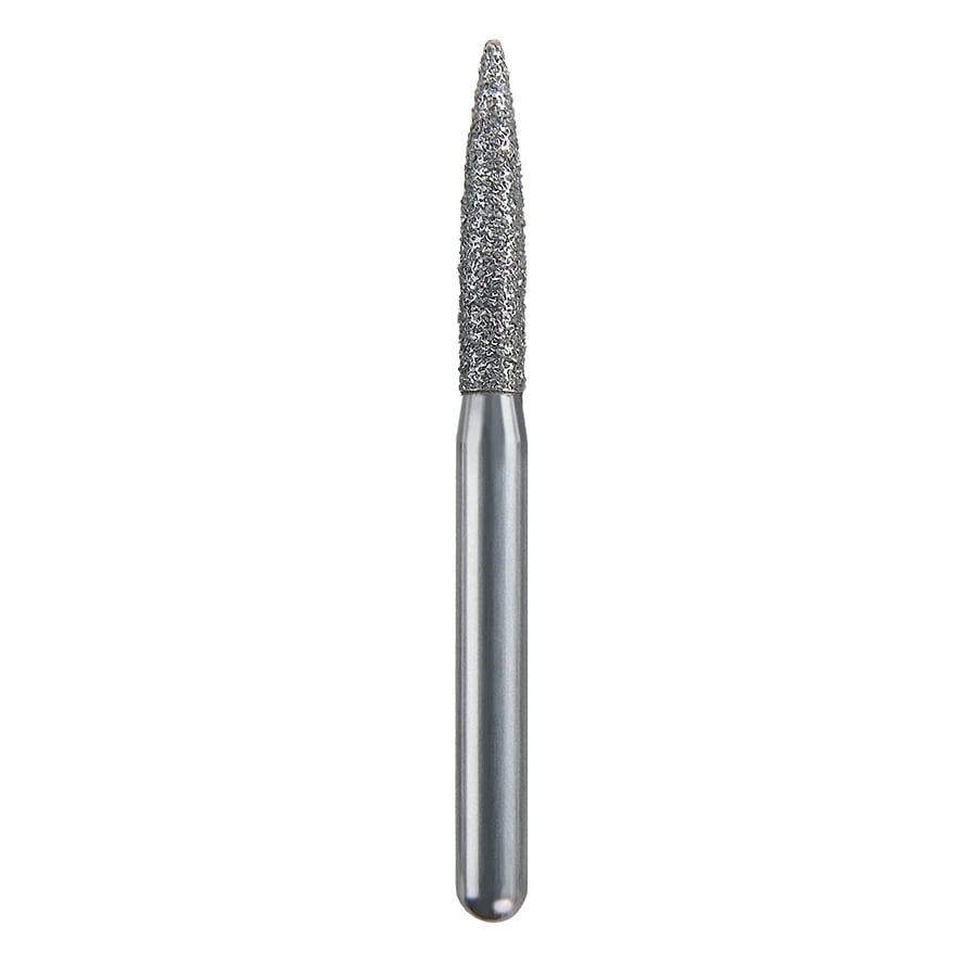 Spring Health Products Coarse Flame Diamond Bur, FG 862-016, Single-Use, 25/Pack (Z267.8C25)