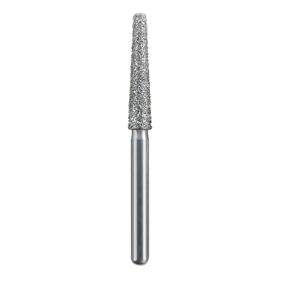 Spring Health Products #703.10 Medium Flat End Taper Diamond Bur, FG, 848-023, Single-Use, 25/Pack
