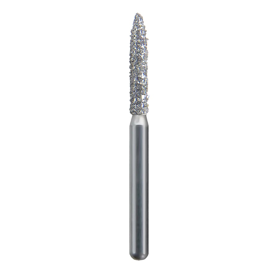 Spring Health Products Super Coarse Flame Diamond Bur, FG 863-014, Single-Use, 25/Pack