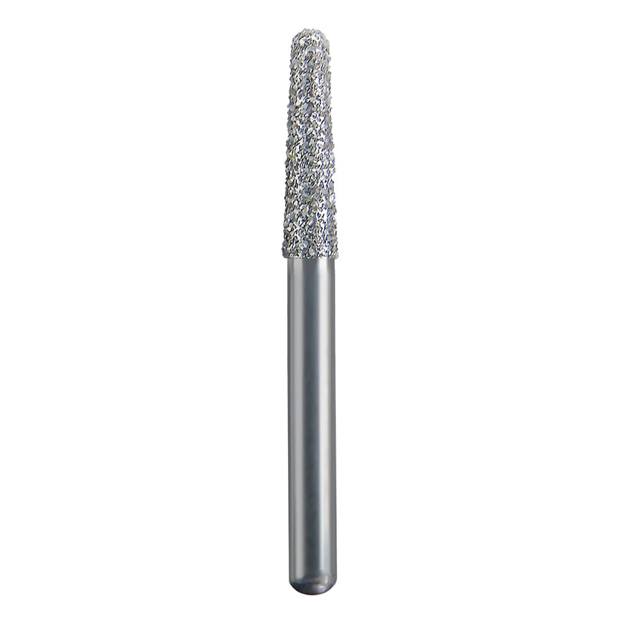 Spring Health Products FG Diamond Bur, Coarse Round End Taper, 855-018, Friction Grip, 25/Pack, Z773.7C25