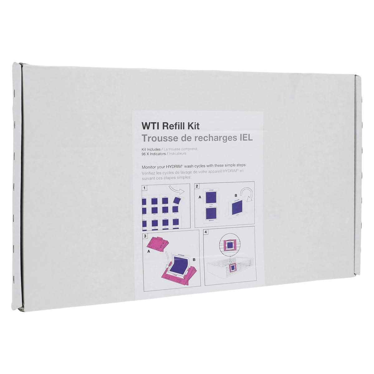 HYDRIM Wash Test Indicators (WTI) Refill Kit, 96/Pk, WTI-RK