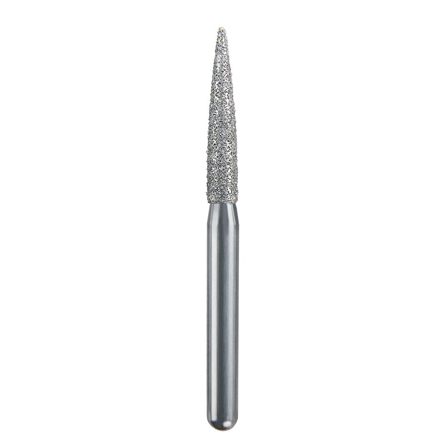Spring Health Products FG Diamond Bur, Coarse, Flame, 863-018, Single-Use, 25/Pkg, 270.9C25