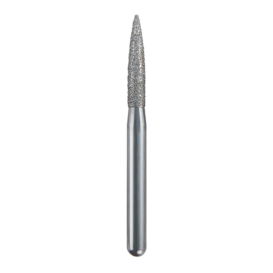 Spring Health Products Fine Flame Diamond Bur, FG 862-016, Single-Use, 25/Pack