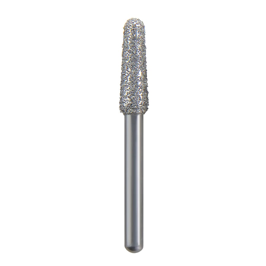 Spring Health Products Coarse Round End Taper Diamond Bur, FG, 856-023, Single-Use, 25/Pack