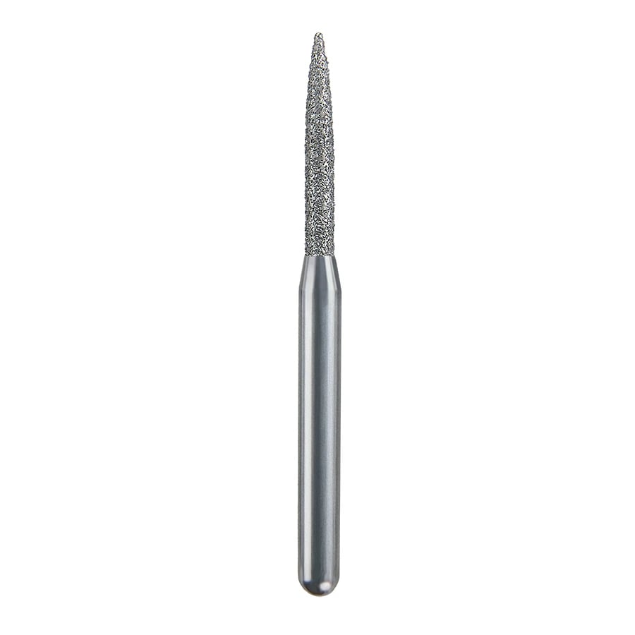 Spring Health Products #260.8 Fine Flame Diamond Bur, Friction Grip, Single-Use, 25/Pack, 862-012
