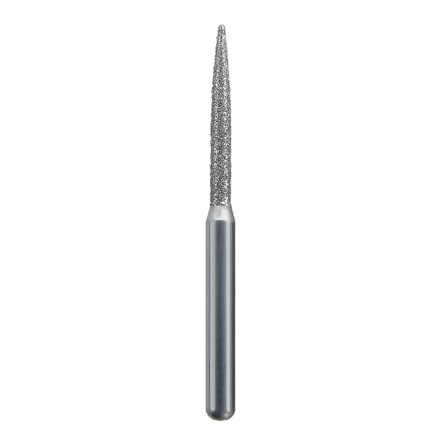 Spring Diamond Bur FG Fine Flame 863-012, Single-Use, 25/Pack