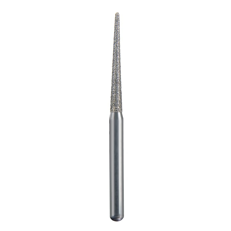 Spring Health Products Fine Round End Taper Diamond Bur, FG, 850-012, Single-Use, 25/Pack, #770.11F