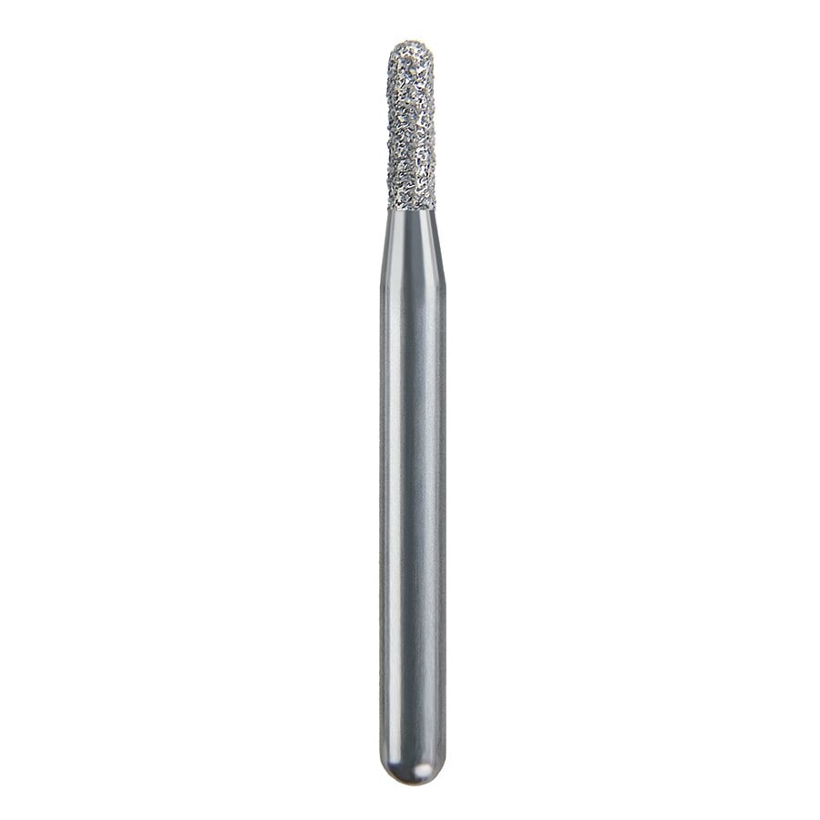 Spring Health Products Coarse Round End Cylinder Diamond Bur, FG 838-012, Single-Use, 25/Pack, GW2C25