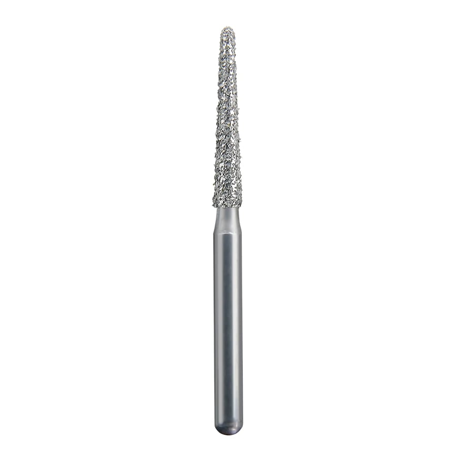 Spring Health Products Coarse Round End Taper Diamond Bur, FG, 850-014, Single-Use, 25/Pkg, #771.10C25
