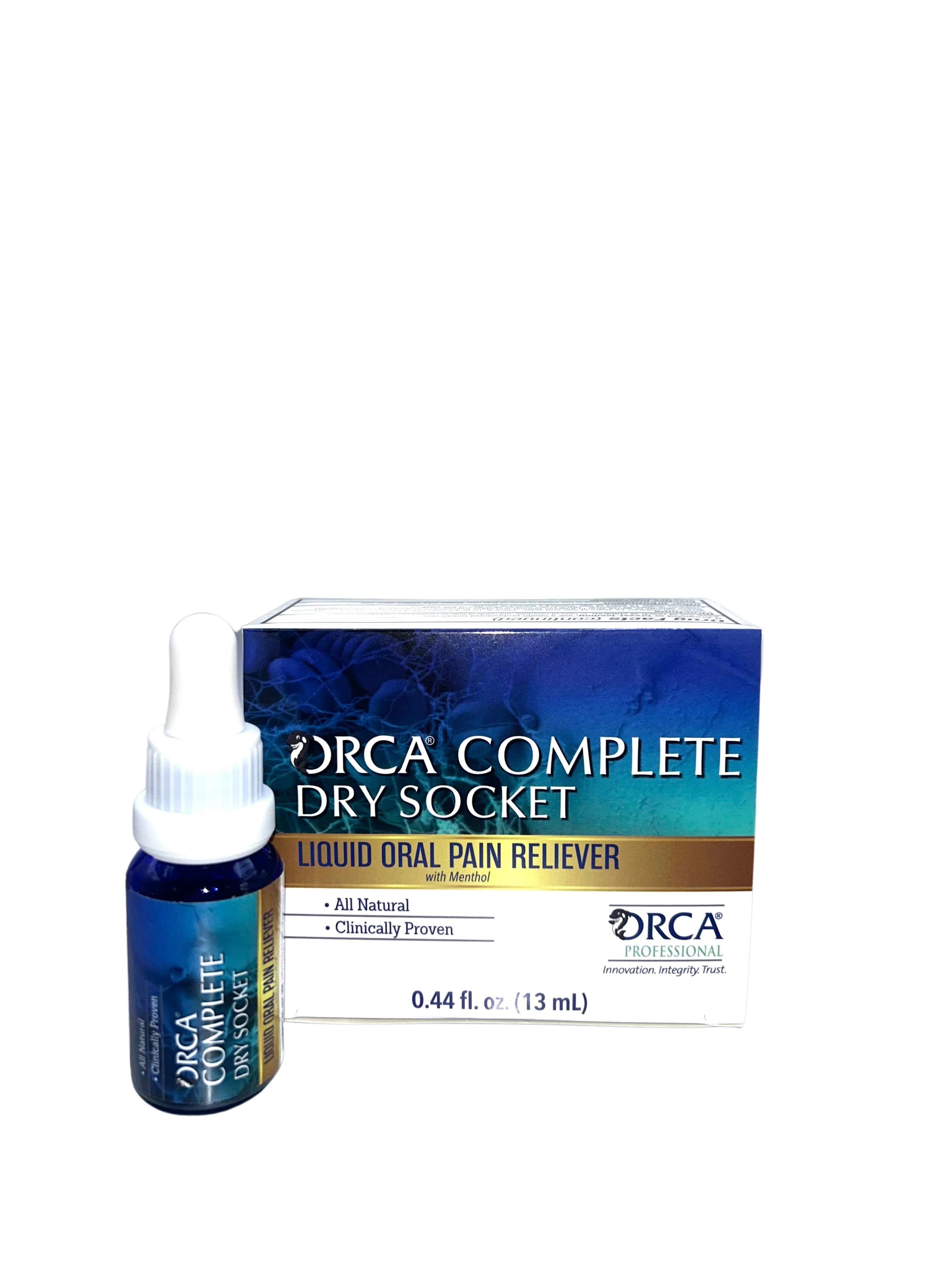 ORCA Dry Socket Solution for Dry Sockets and Oral Pain, 10mL Bottle, 10993