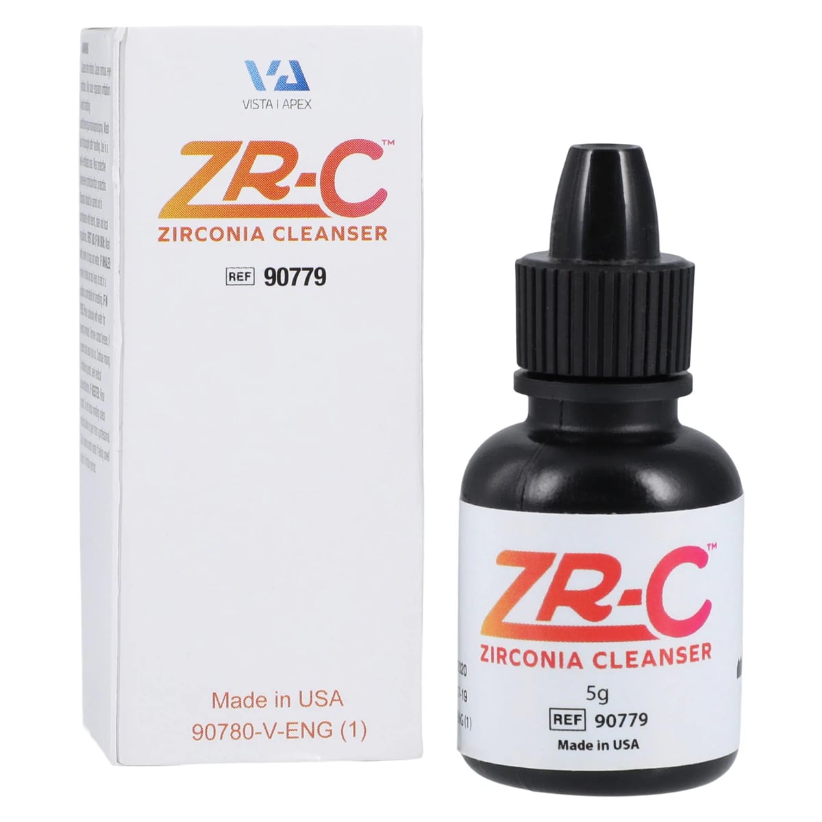 Vista Apex ZR-C Universal Zirconia Cleanser, 5g Dropper Bottle, #90779