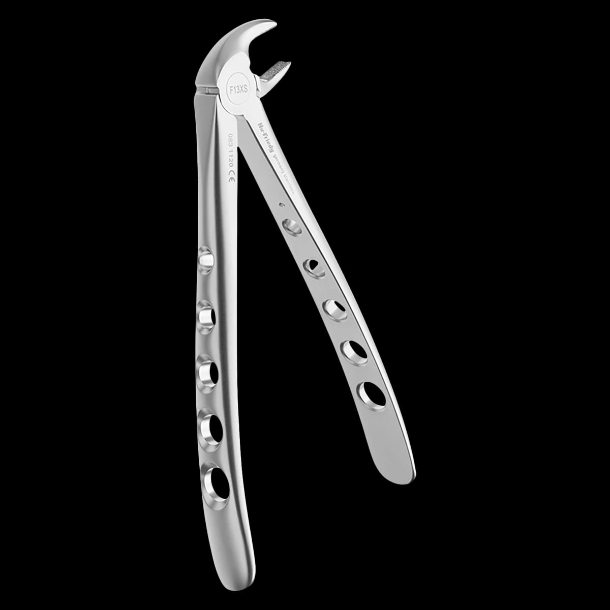 Hu-Friedy Atraumair #13 Diamond-Dusted Extraction Forceps, Lower Premolars, Serrated, F13XSD