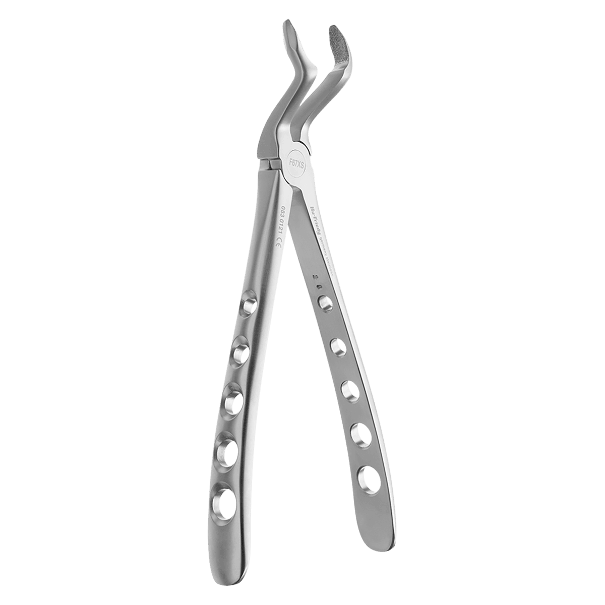 Hu-Friedy Atraumair #67 Diamond-Dusted Extraction Forceps, Upper Molars, Serrated, F67XSD
