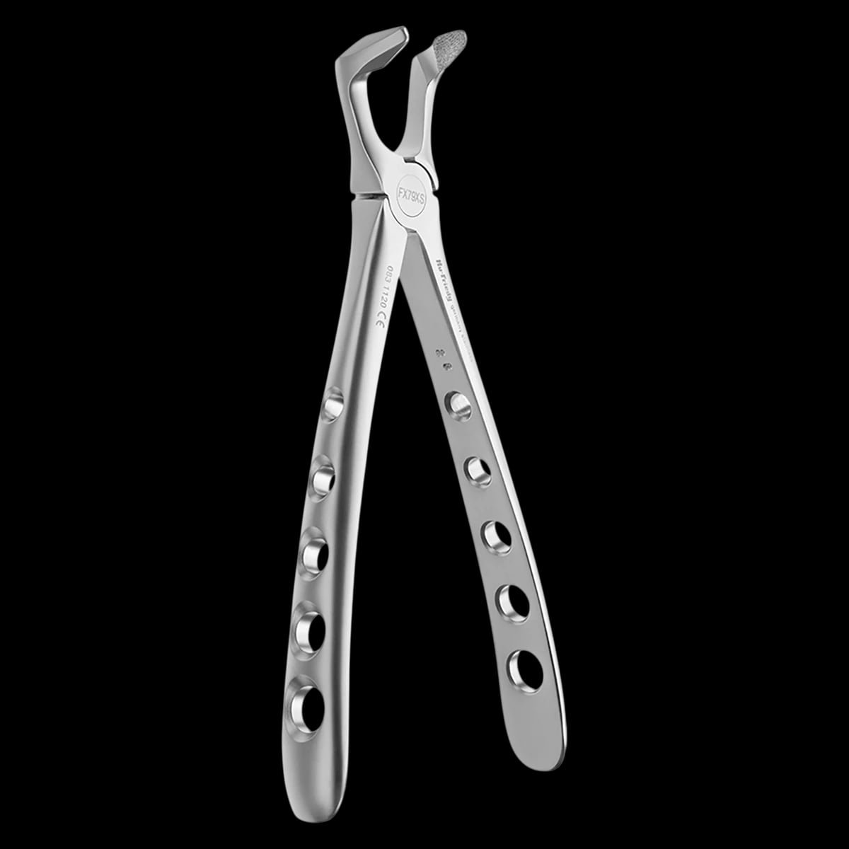 Hu-Friedy Atraumair #79 Diamond-Dusted Extraction Forceps, Lower Molars, Serrated, FX79XSD