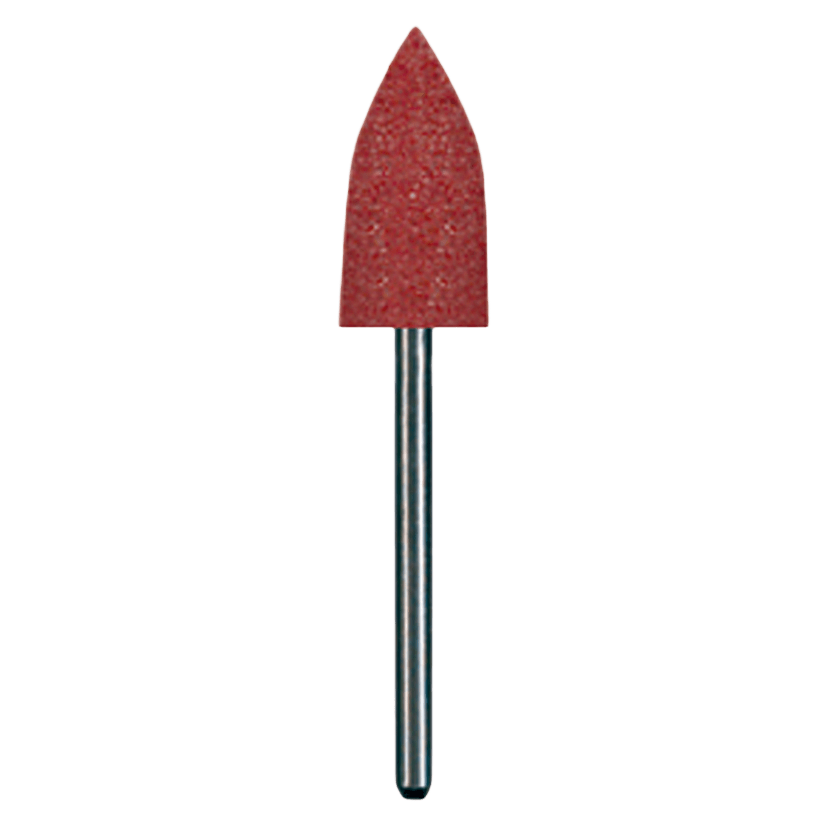 Dedeco #15 Red Midget Classic Rubber Polisher, Fine Grit, Friction Grip (FG) 1.6mm Shank, Flame Shape, Box of 12