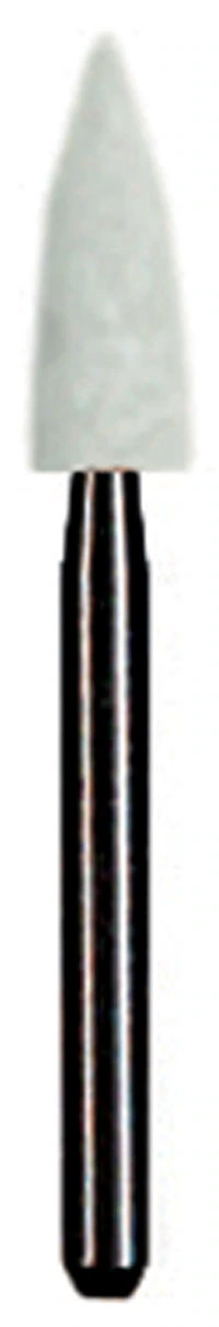 Dedeco White Arkansas Aluminum Oxide Finishing Stones, FG Friction Grip, Flame Shape 111 (FL2), 12/Box, 4702