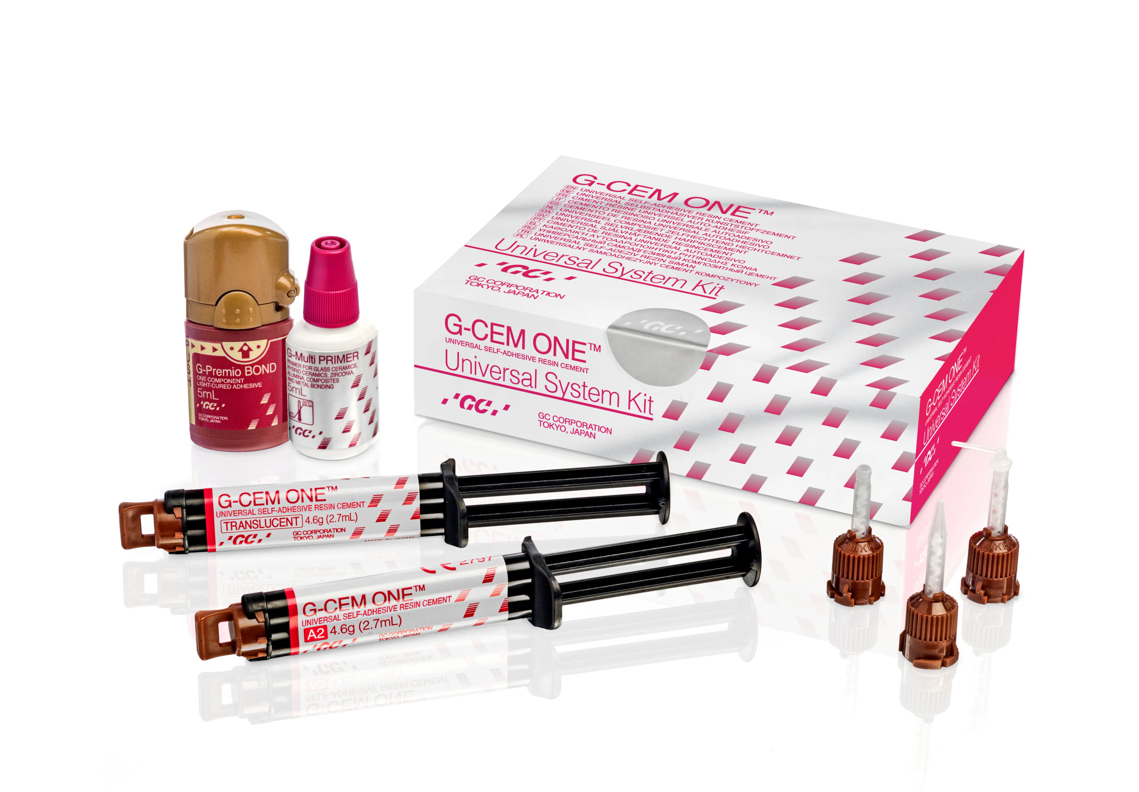G-CEM ONE Universal Self-Adhesive Resin Cement System Kit, Translucent & A2, 10037117