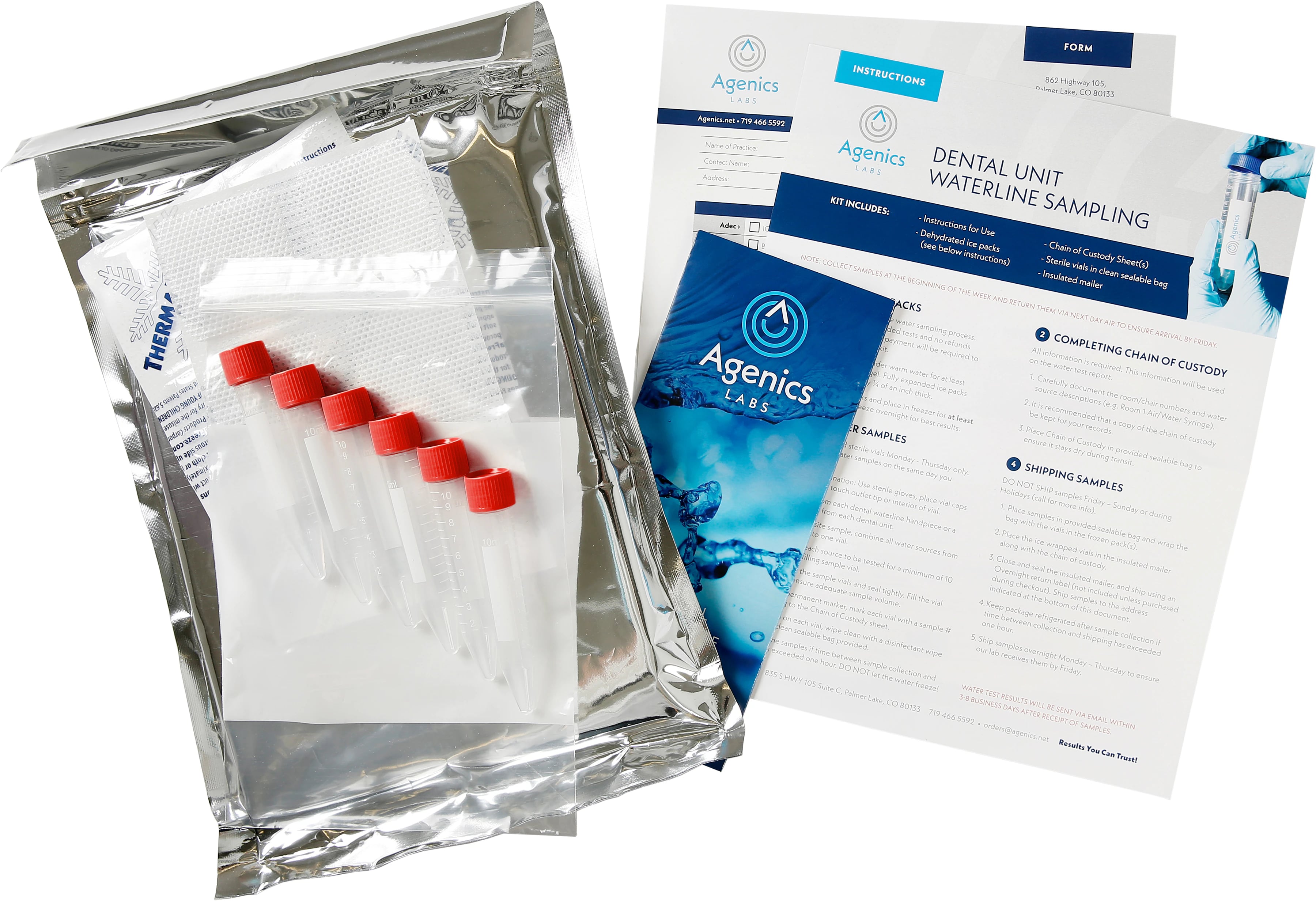 RapidCheck Flow Cytometry Dental Unit Waterline Test Kit, 16 Vial Kit, RC-16