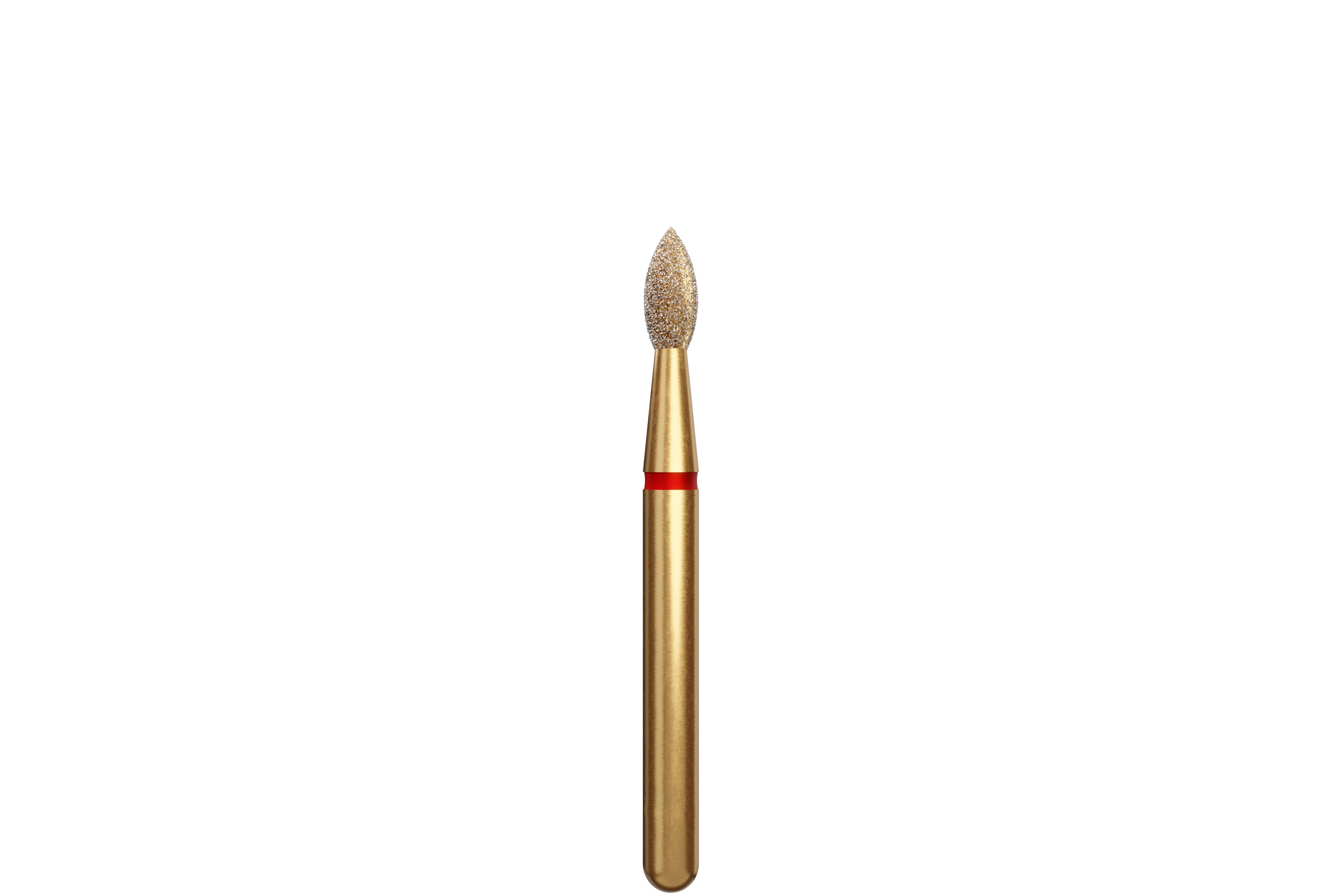 Coltene Alpen Multi-Use Diamond Bur, Fine Grit, Pointed Football (Bud) Shape, FG, #368-016, 1.6 mm Head Diameter, 3.5 mm Head Length, 5/Pkg
