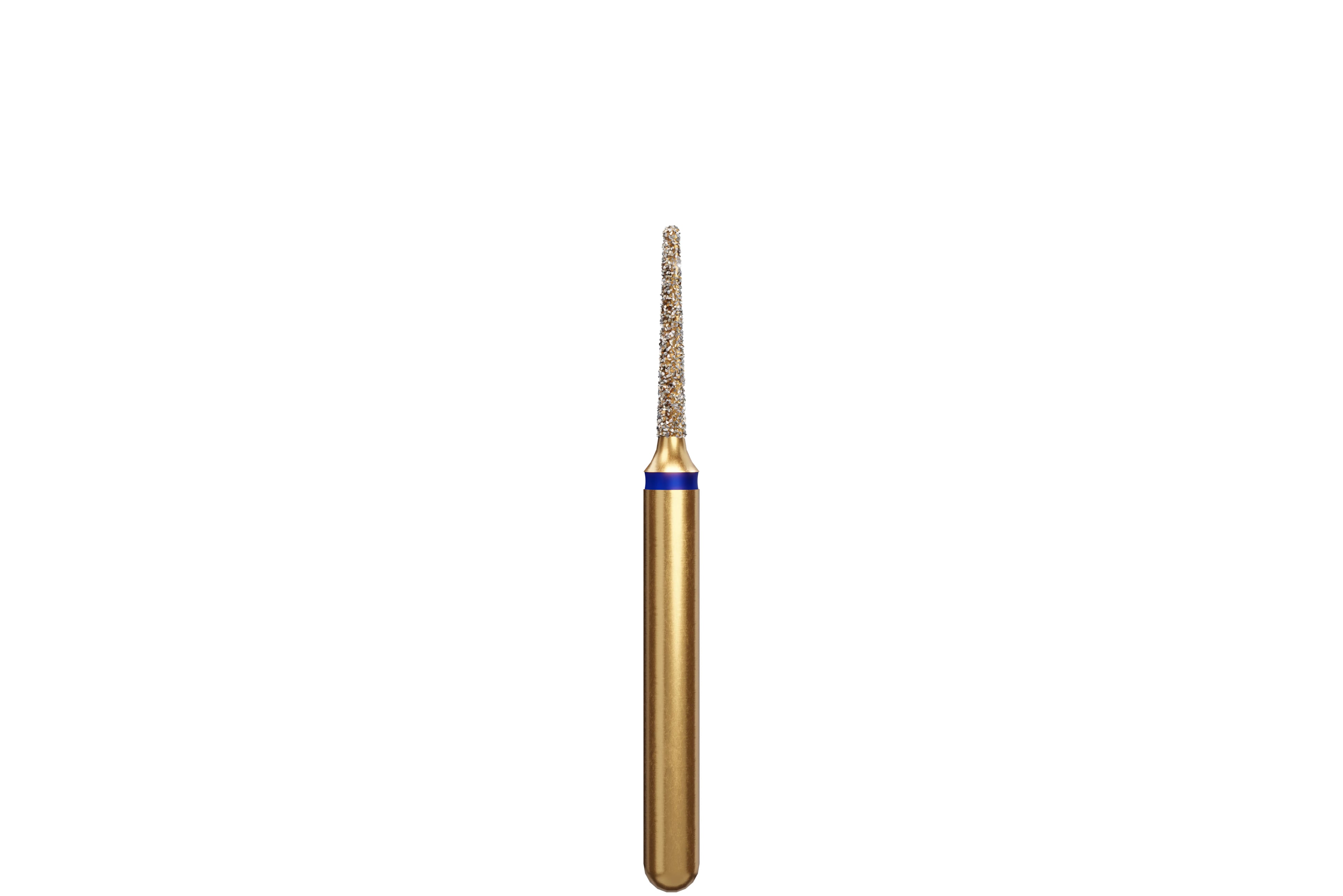 Alpen Multi-Use Diamond Bur, FG, Round End Taper, Medium, Blue, #855-010, 1 mm Head, 6 mm Head Length, 5/Pk, 60032267