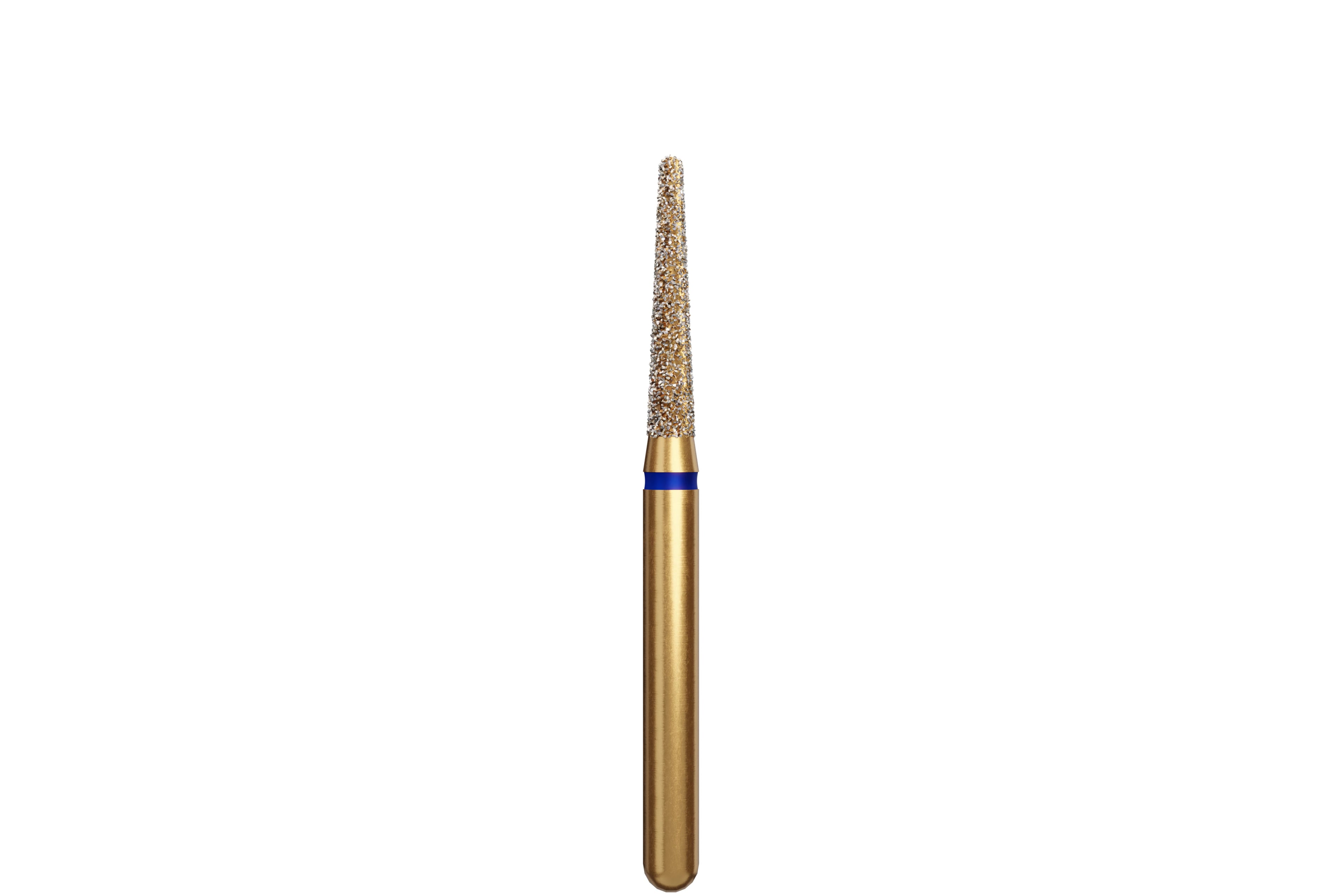 Alpen Diamond Bur, FG, Round End Taper, Medium, Blue, #856-016M, 1.6 mm Head, 8 mm Head Length, 5/Pk, 60032297