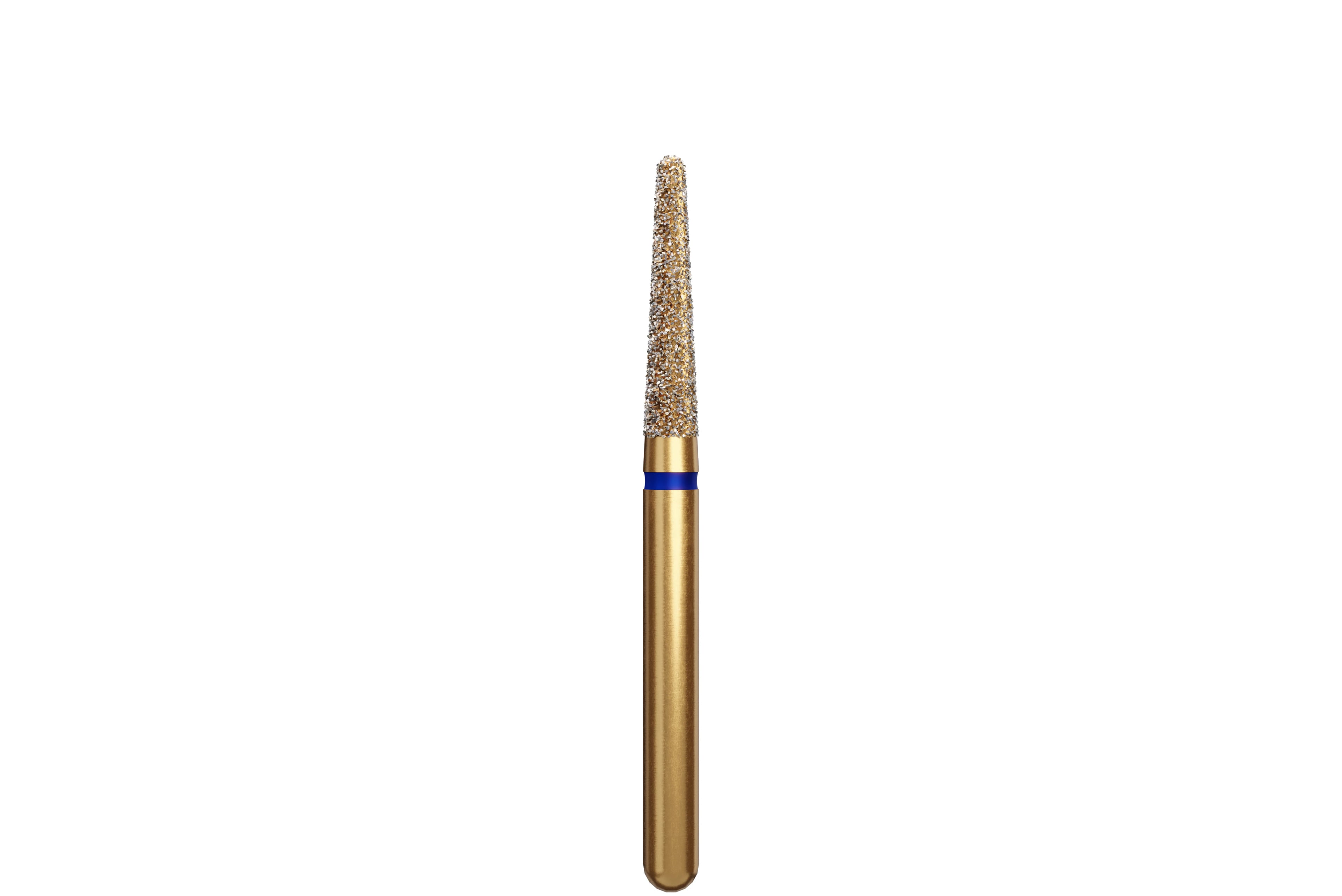 Alpen Multi-Use Diamond Bur, FG, Round End Taper, Medium Grit, Blue, #856-018, 1.8 mm Head, 8 mm Length, 5/Pk, 60032309