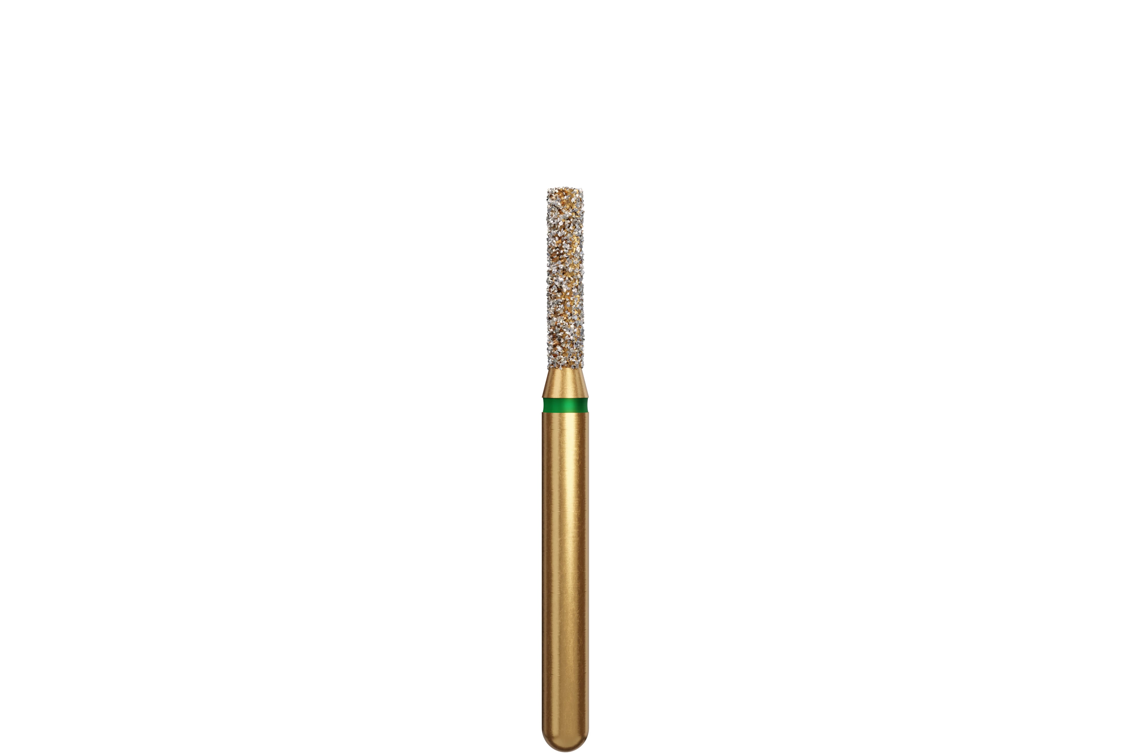 Coltene Alpen Multi-Use Multilayer Diamond Bur, FG, Coarse, Flat End Cylinder, #836-014, 1.4 mm Head Diameter, 6 mm Head Length, 5/Pkg
