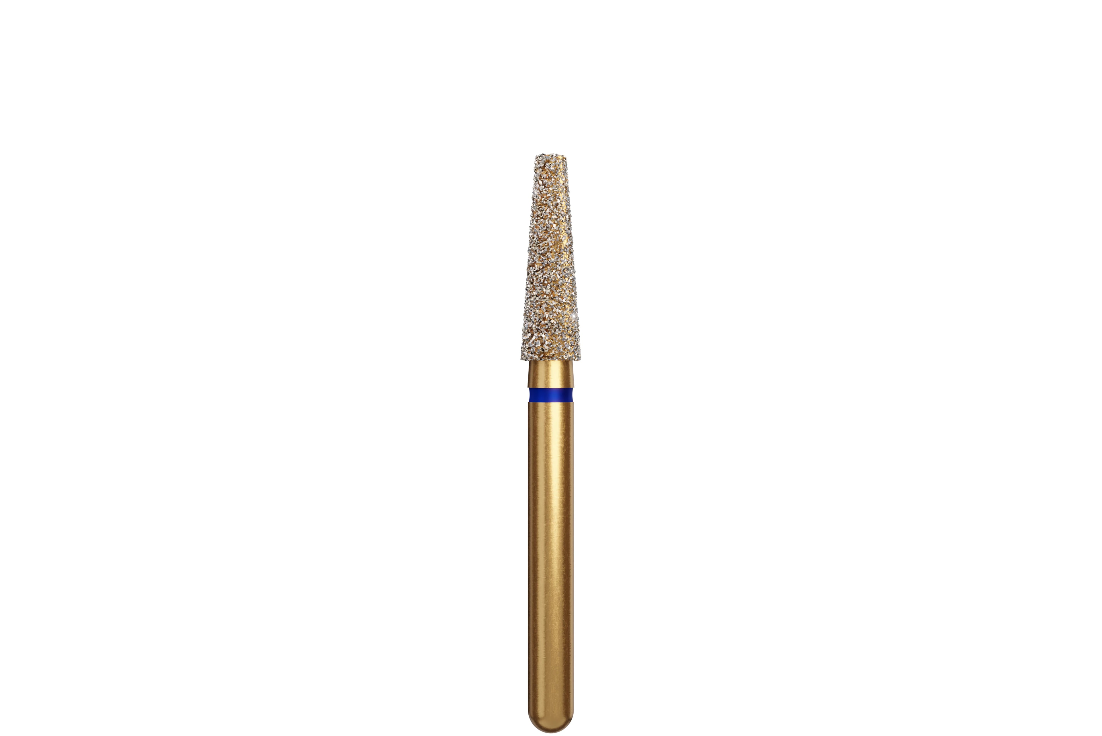Coltene Alpen Multi-Use Multilayer Diamond Bur, FG, Medium, Flat End Taper, #846-023, 2.3 mm Head Diameter, 7 mm Head Length, 5/Pkg