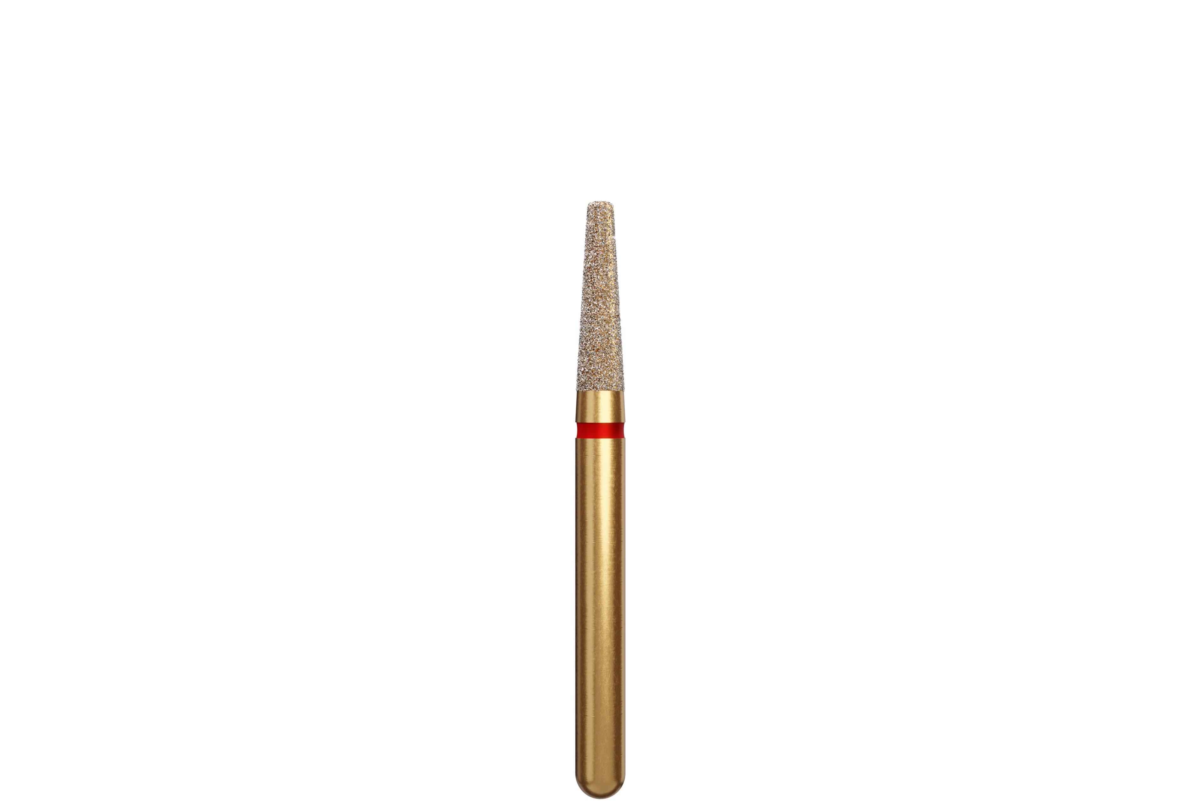 Coltene Alpen Multi-Use Multilayer Diamond Bur, FG, Fine, Rounded Edge Taper, #846R-016, 1.6 mm Head Diameter, 6 mm Head Length, 5/Pkg