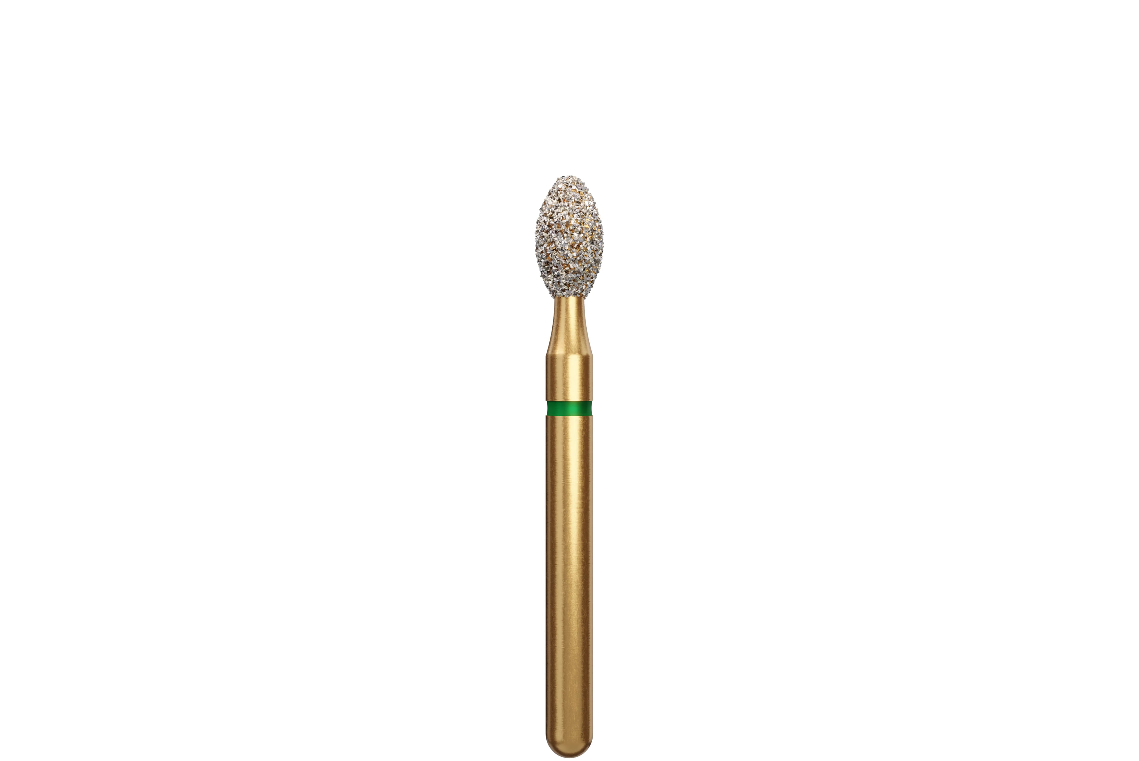 Alpen Diamond Bur, FG, KS Modified Football/Egg, Coarse, Green, #KS4-024C, 2.4 mm Head, 4.2 mm Length, 5/Pk, 60032701