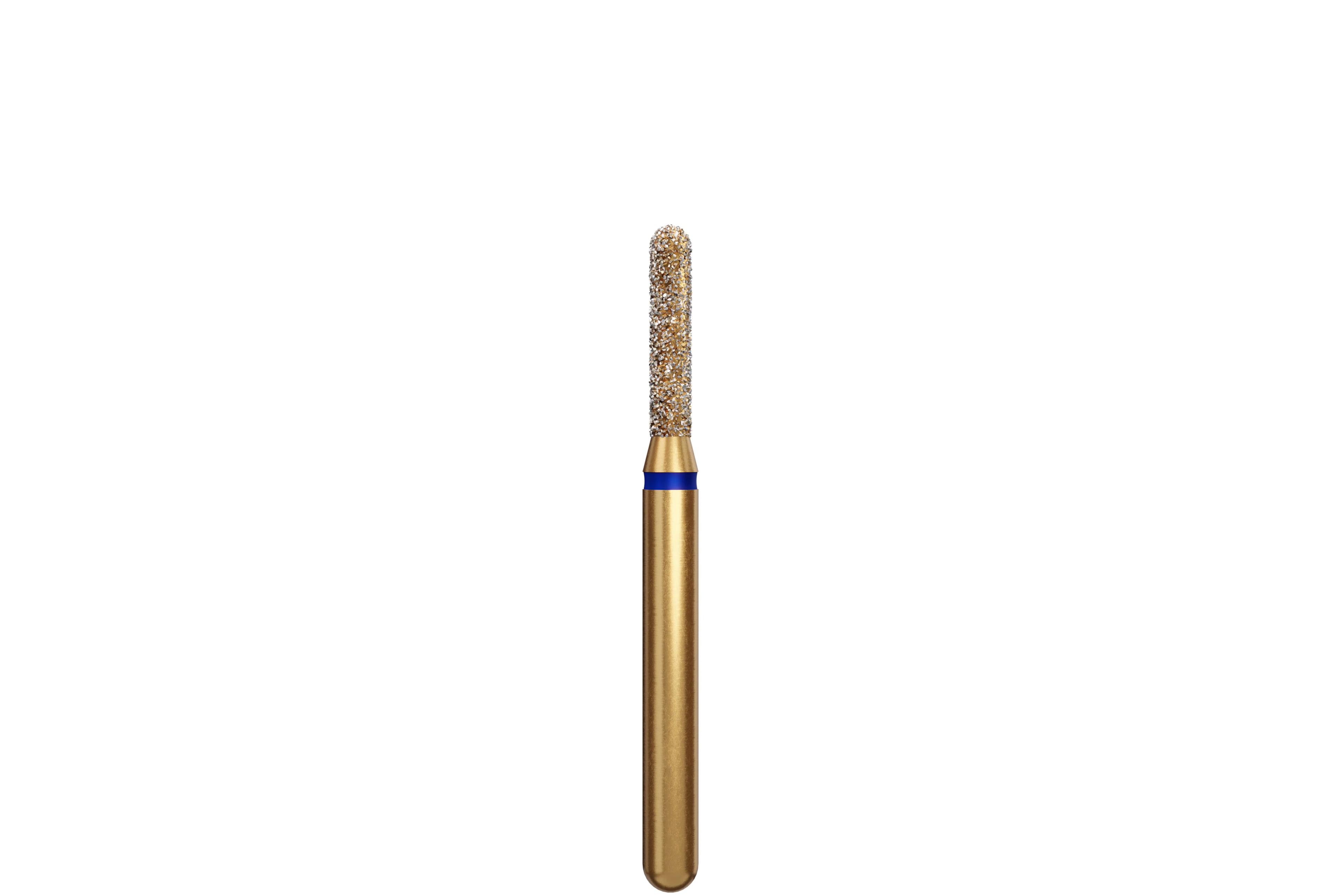 Alpen Diamond Bur, FG, Round End Cylinder, Medium, Blue, #880-014M, 1.4 mm Head, 6 mm Head Length, 5/Pk, 60032591