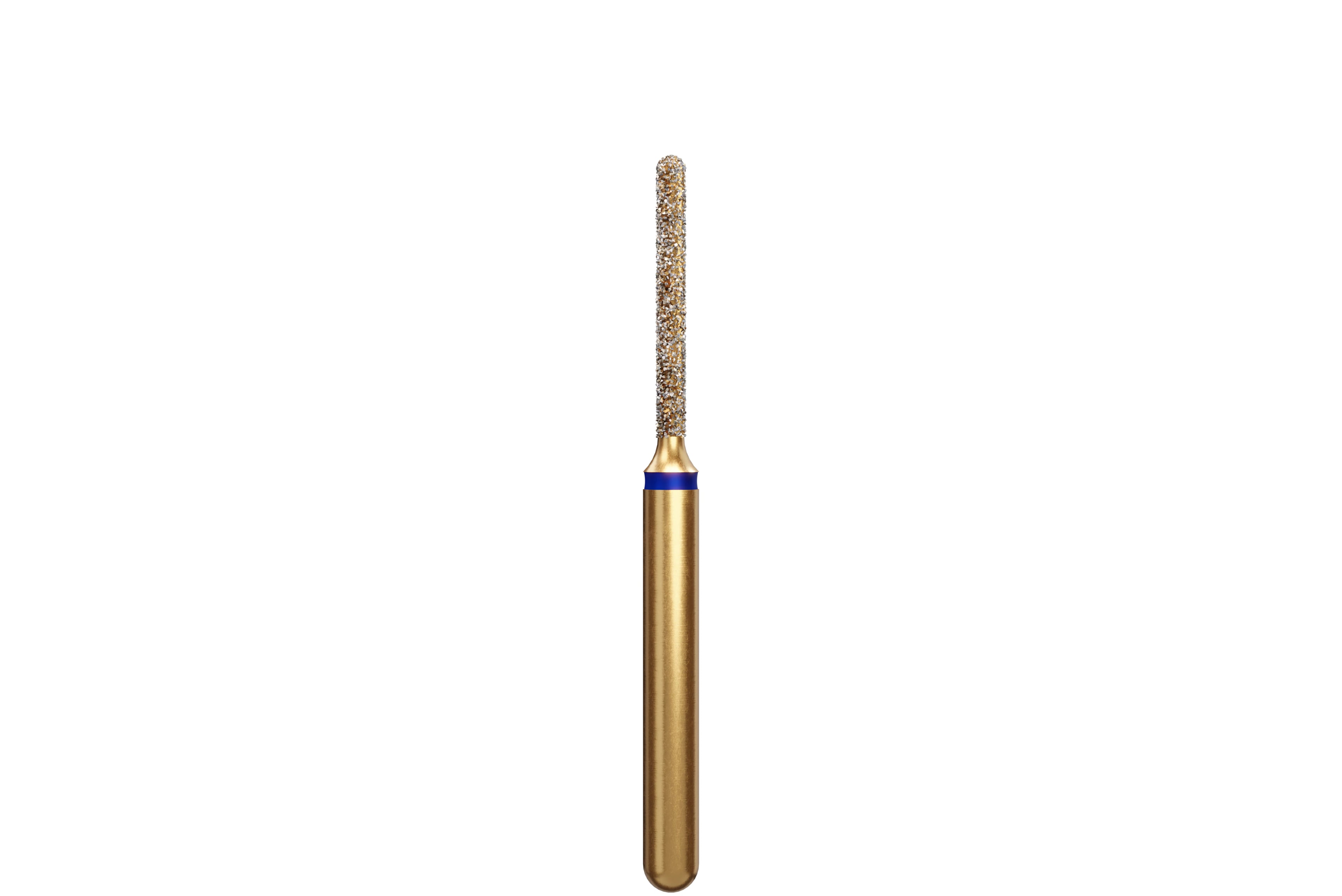 Alpen Multi-Use Diamond Bur, FG, Round End Cylinder, Medium, Blue, #881-010M, 1.0 mm Head, 8.0 mm Length, 5/Pk, 60032595