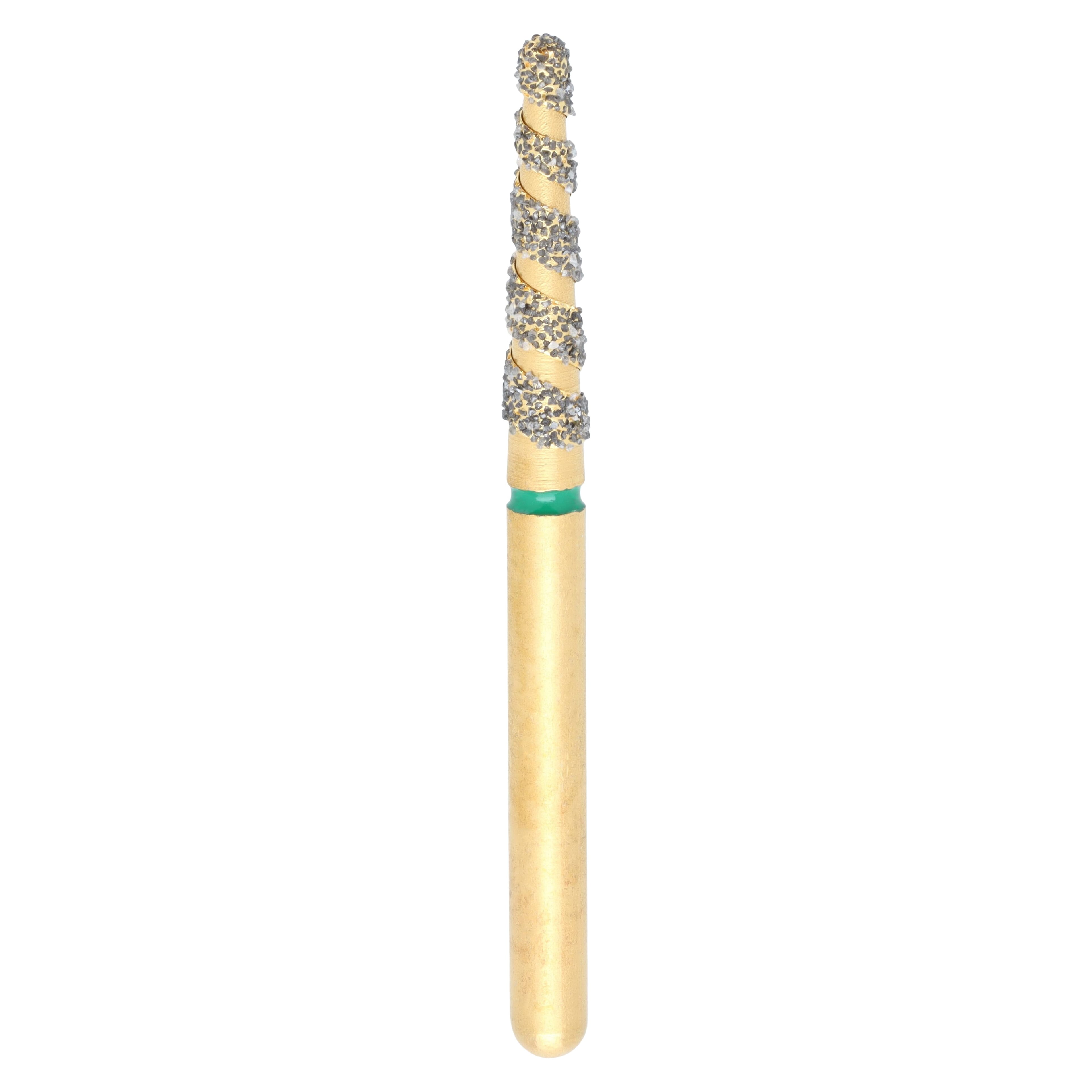 Coltene Alpen TurboCut Diamond Bur, Round End Taper, Coarse, FG, 856T-018, 5/Pkg