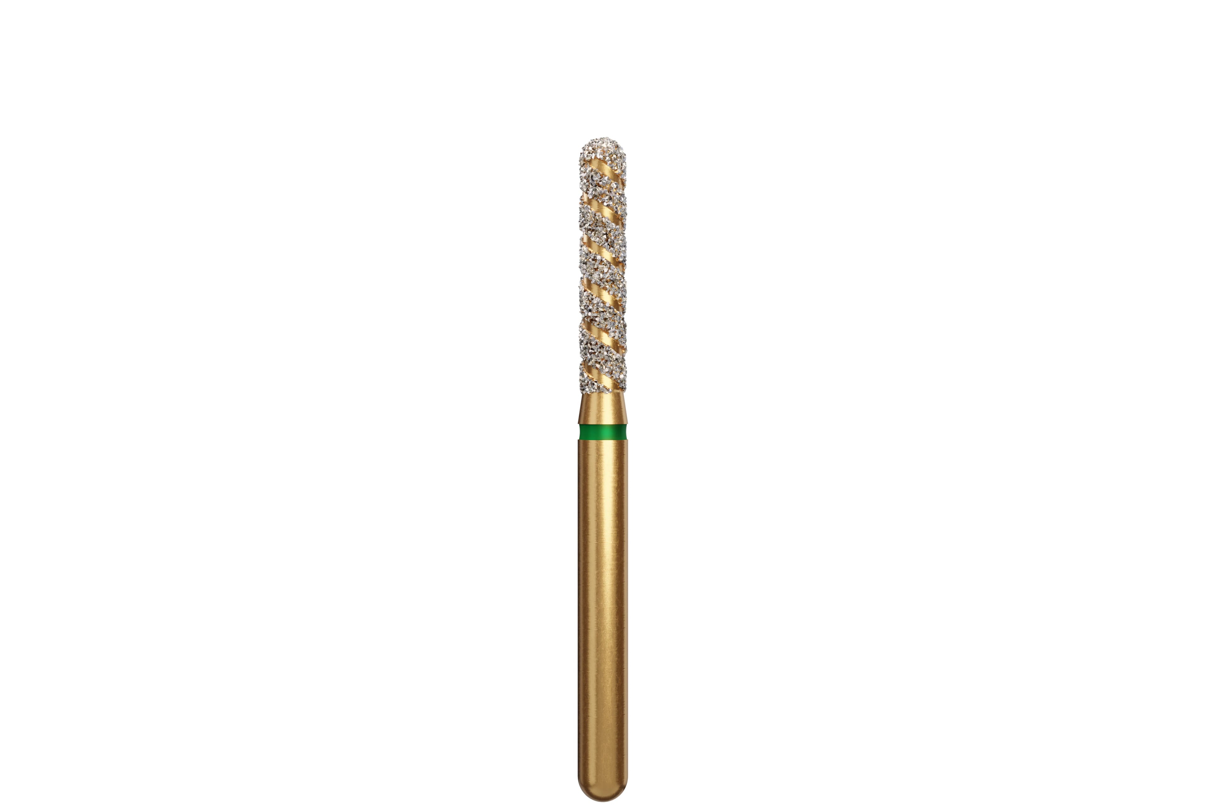 Alpen TurboCut Multi-Use Diamond Bur, FG, Round End Cylinder, Coarse, Green, #881-016C, 1.6 mm Head, 5/Pk, 60032617