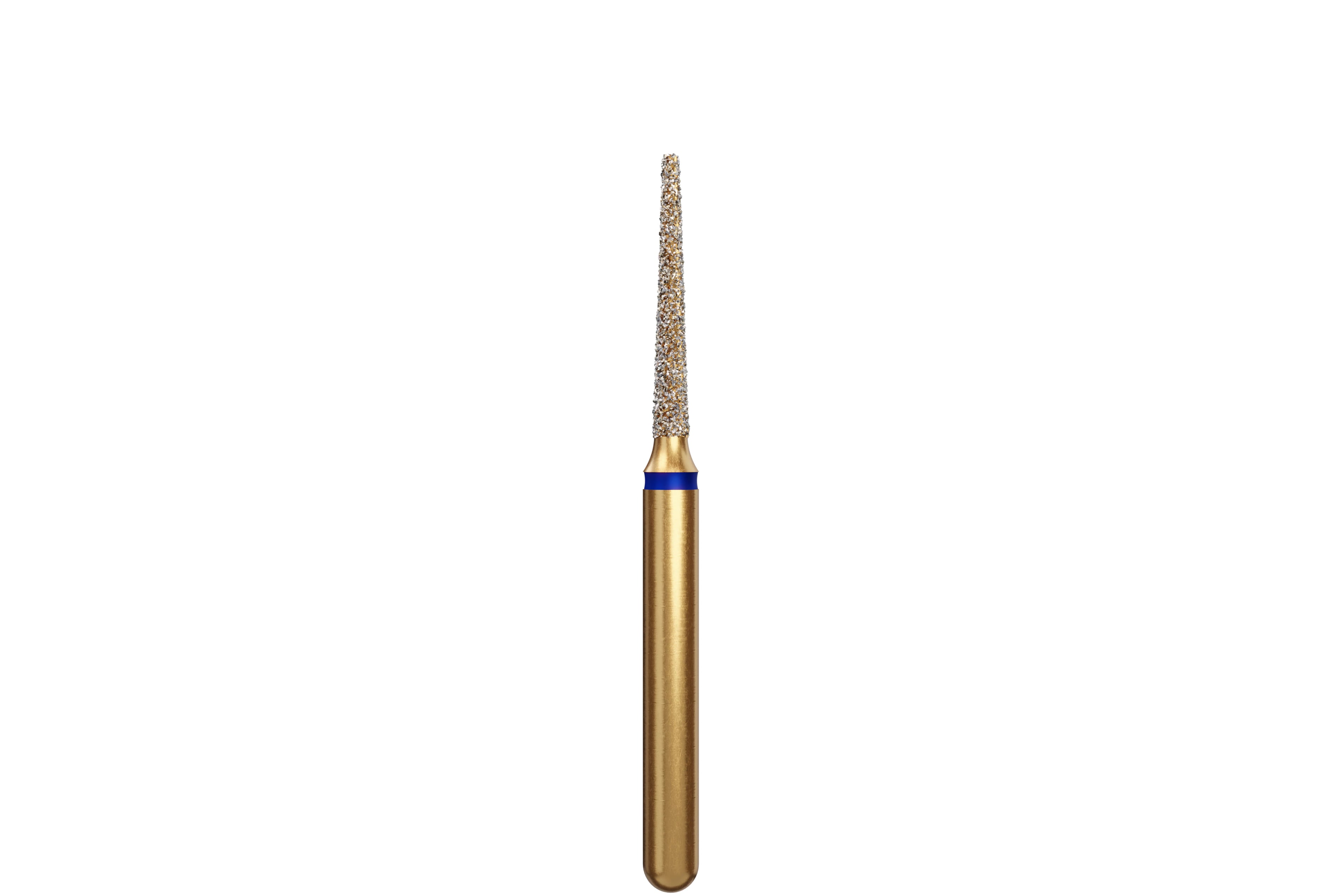 Coltene Alpen Multi-Use Multilayer Diamond Bur, FG, Medium, Flat End Taper, #847-012, 1.2 mm Head Diameter, 8 mm Head Length, 5/Pkg
