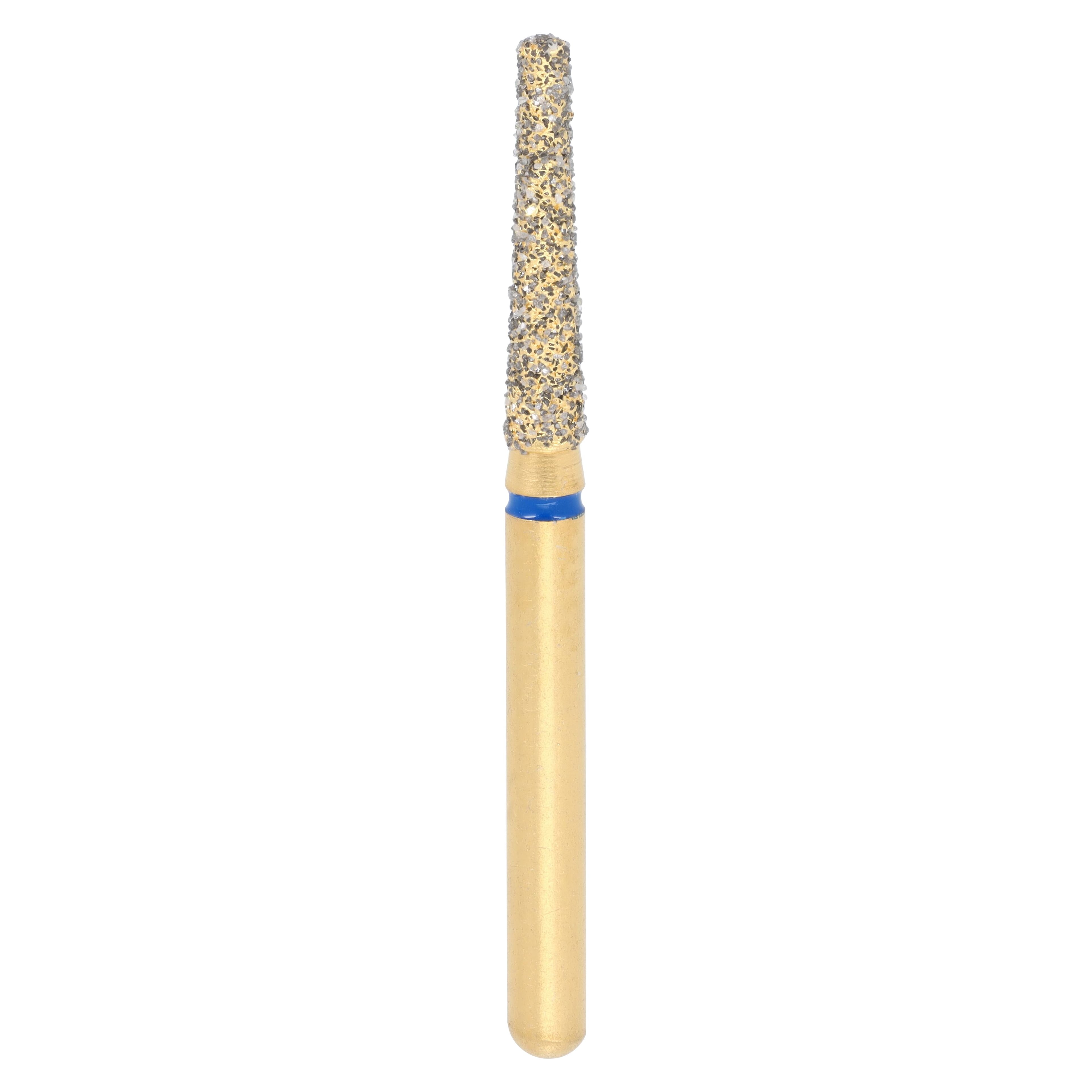 Alpen Diamond Burs, FG, Flat End Taper, Medium, Blue, #847-016M, 1.6 mm Head, 8 mm Head Length, 5/Pk, 60032135