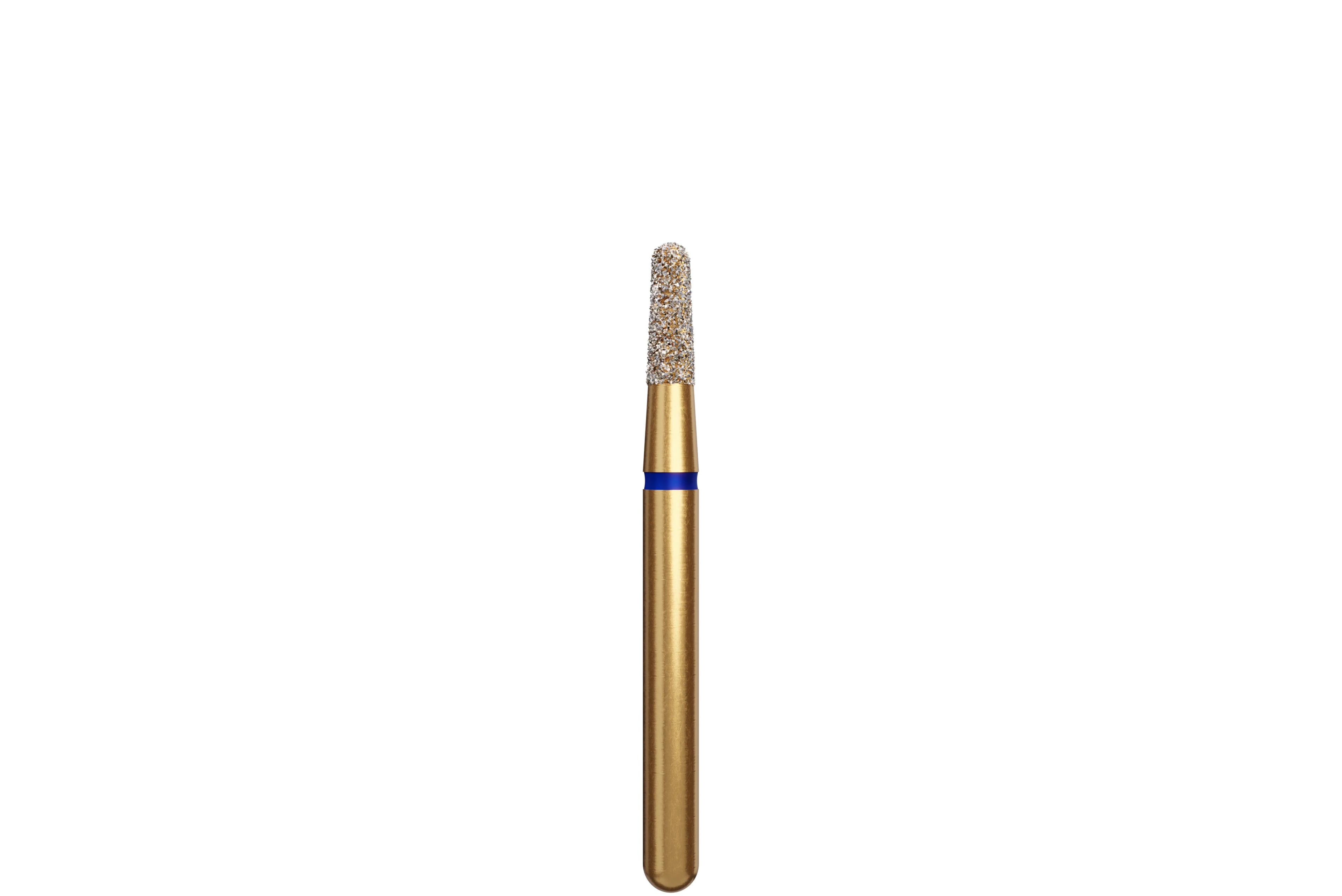 Coltene Alpen Multi-Use Multilayer Diamond Bur, Round End Taper, FG, Medium Grit, #849-016, 1.6 mm Head Diameter, 5/Pkg