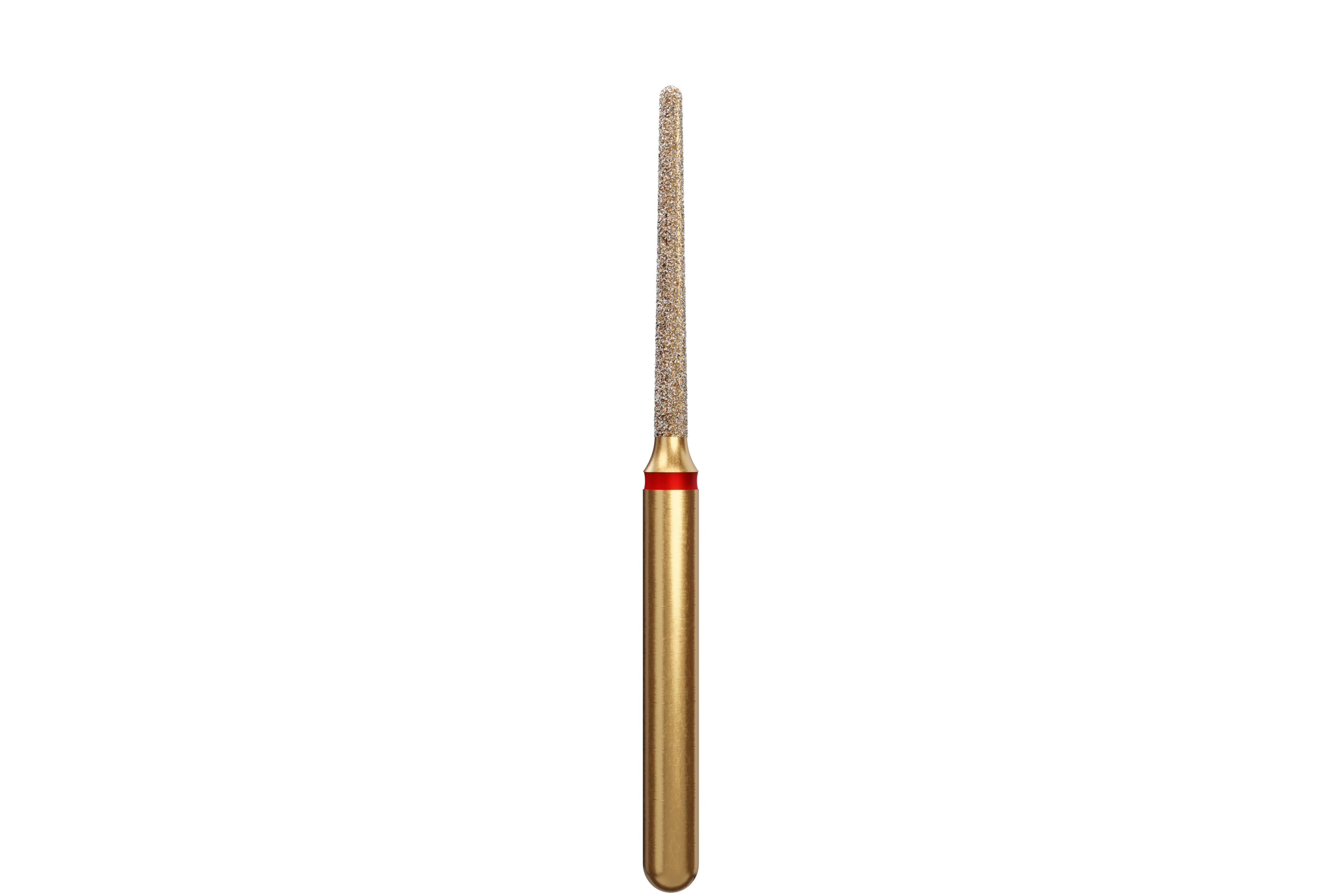 Alpen Diamond Bur, FG, Round End Taper, Fine, Red, #850-012F, 1.2 mm Head, 10 mm Head Length, 5/Pk, 60032195