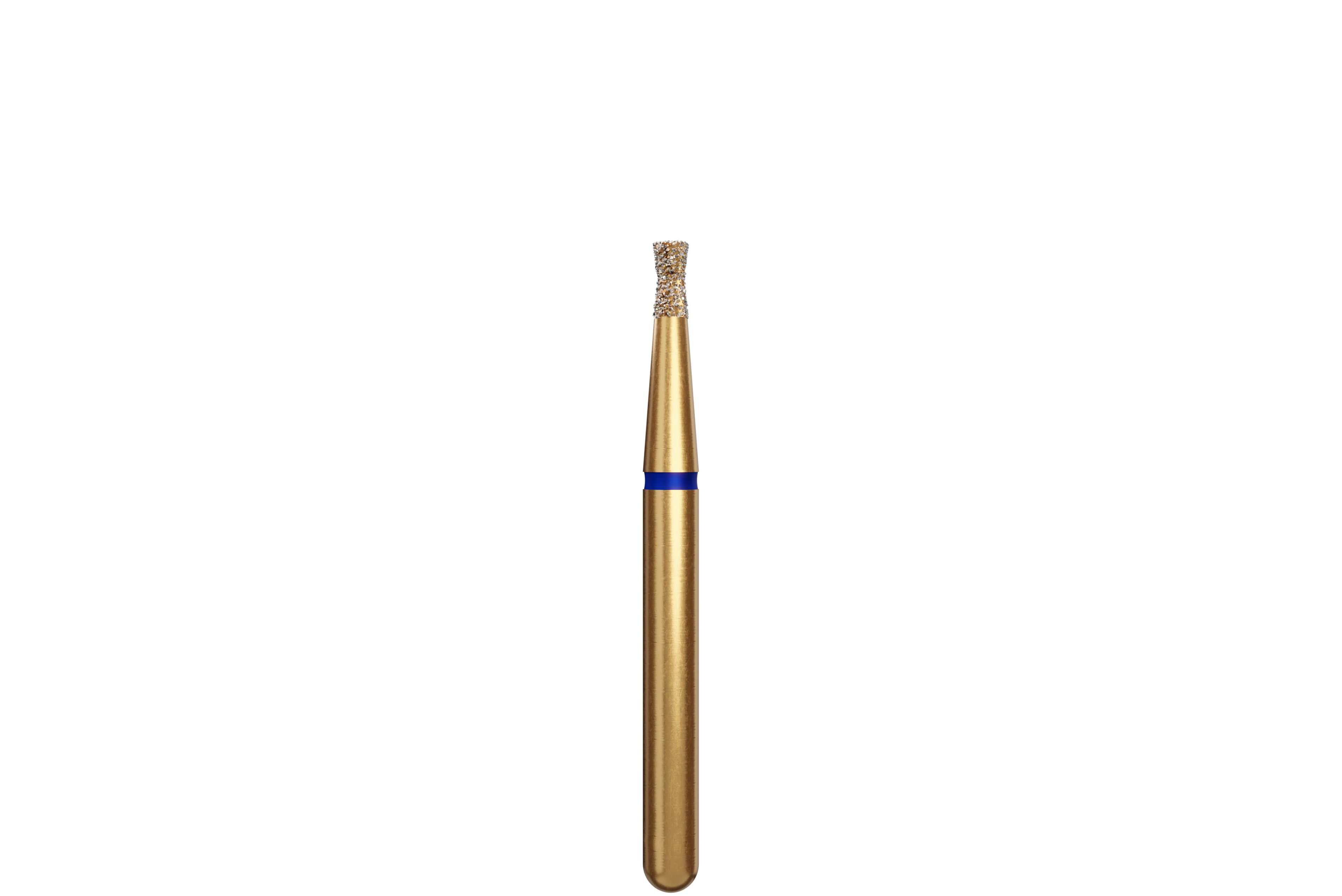 Coltene Alpen Multi-Use Multilayer Diamond Bur, Inverted Cone with Collar, FG, Medium Grit, #806-012, 1.2 mm Head Diameter, 2.2 mm Head Length, 5/Pkg