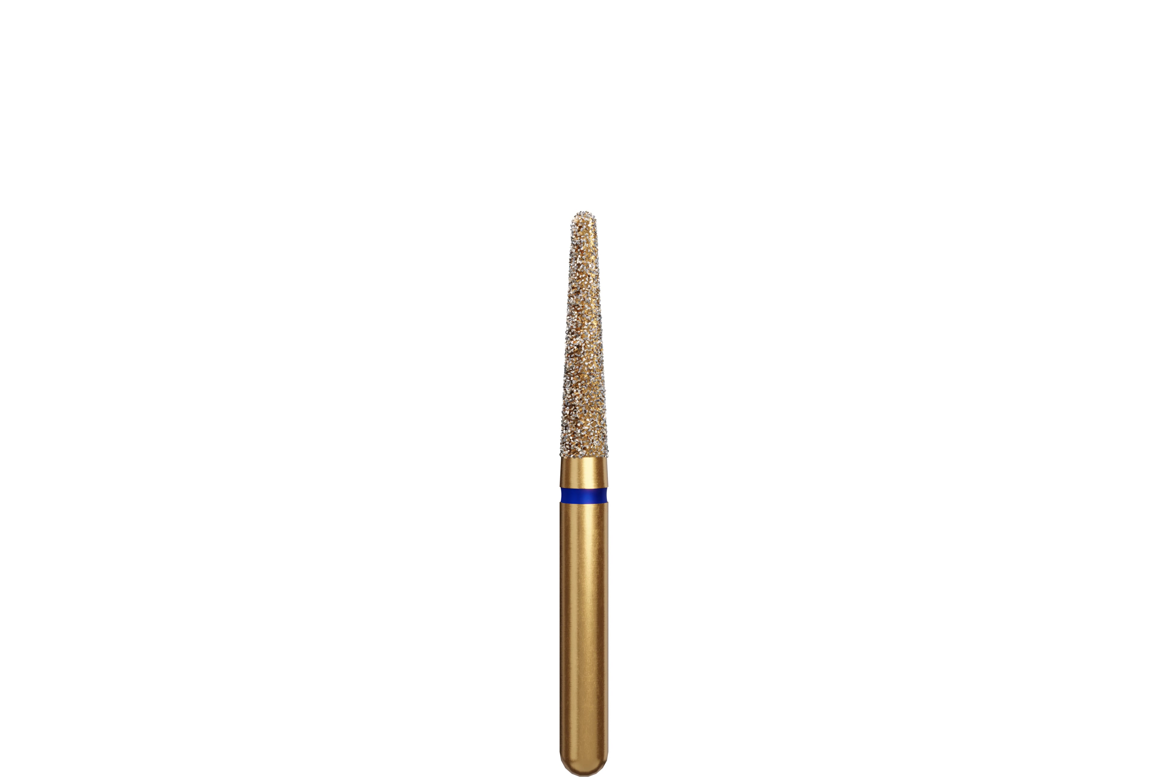 Alpen Multi-Use Multilayer Diamond Bur, FGSS, Round End Taper, Medium, Blue, #856-018M, 1.8 mm Head, 8 mm Head Length, 5/Pk, 60032275