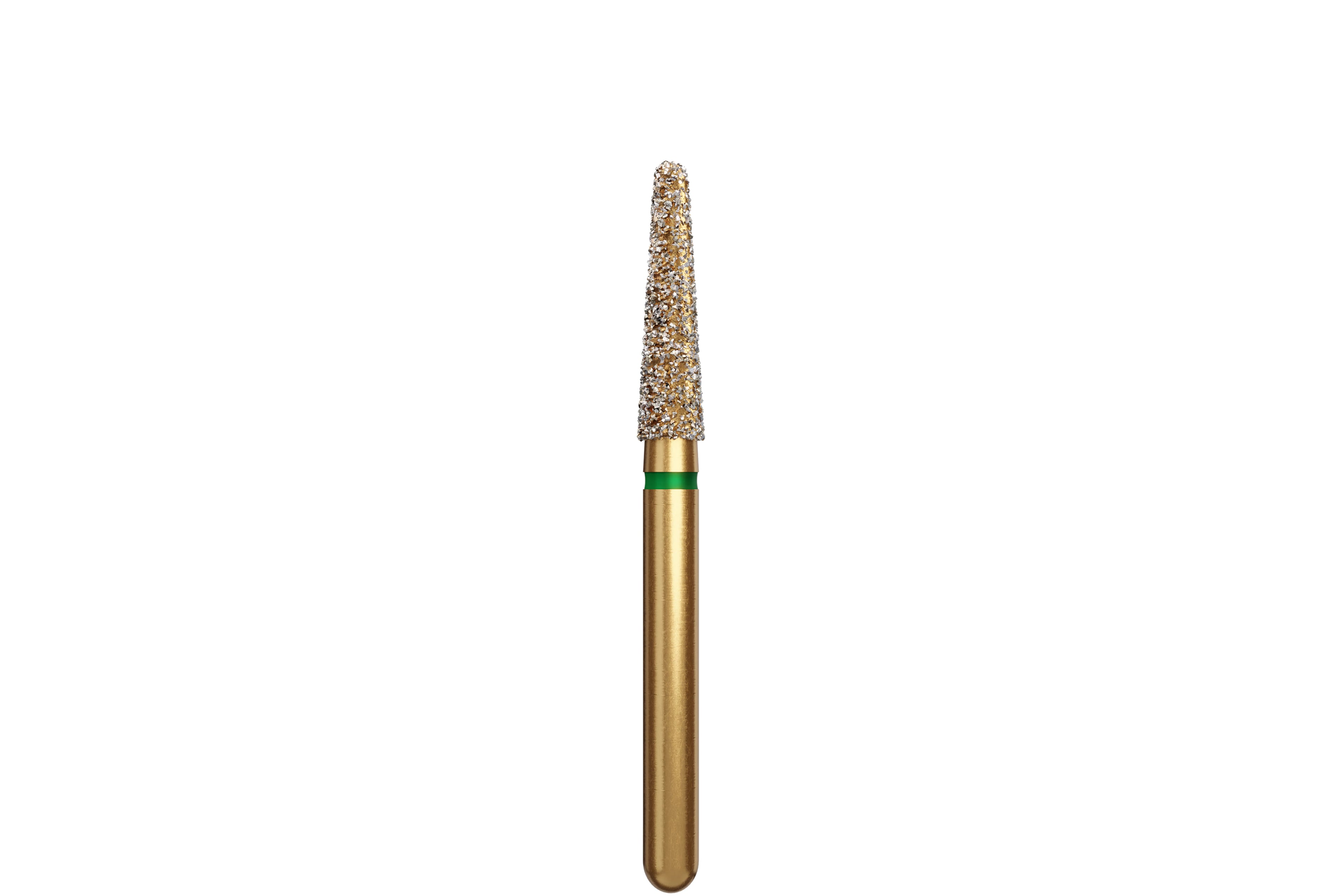 Alpen Multi-Use Diamond Bur, FG, Round End Taper, Coarse, Green, #856-021C, 2.1 mm Head, 8 mm Length, 5/Pk, 60032319