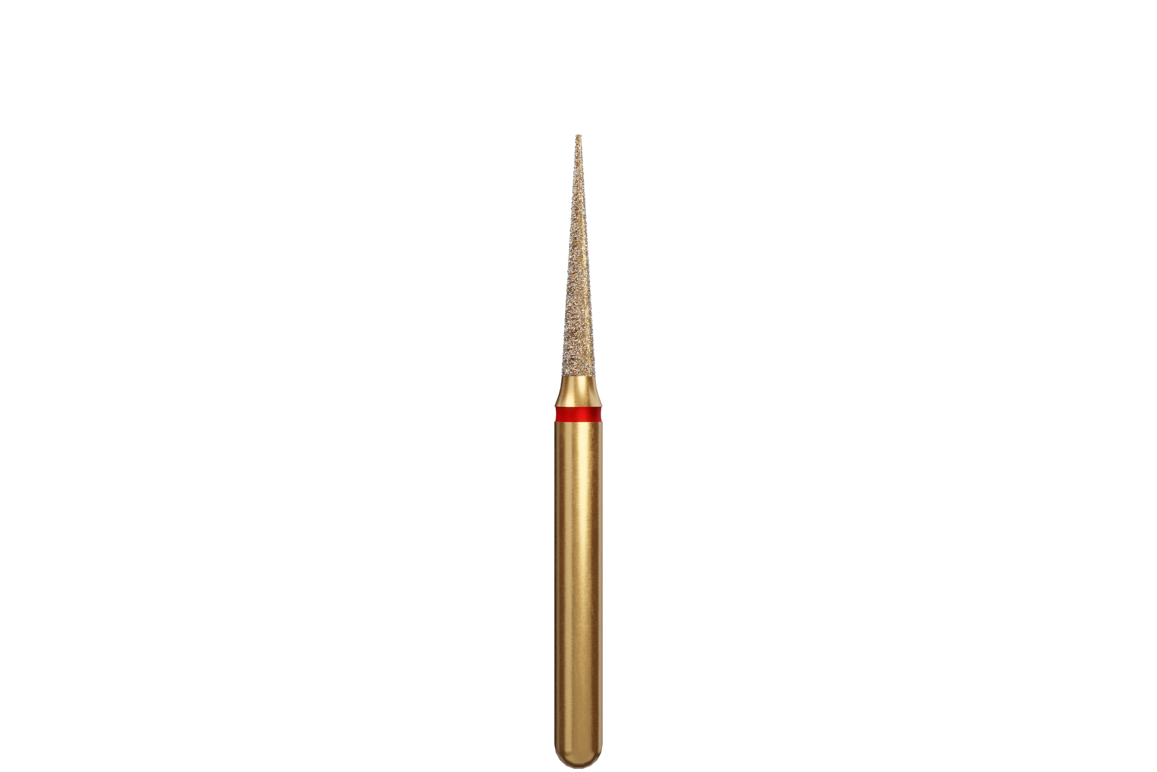 Alpen Multi-Use Diamond Bur, FG, Needle/Flame, Fine, Red, #858-014F, 1.4 mm Head, 8 mm Head Length, 5/Pk, 60032391